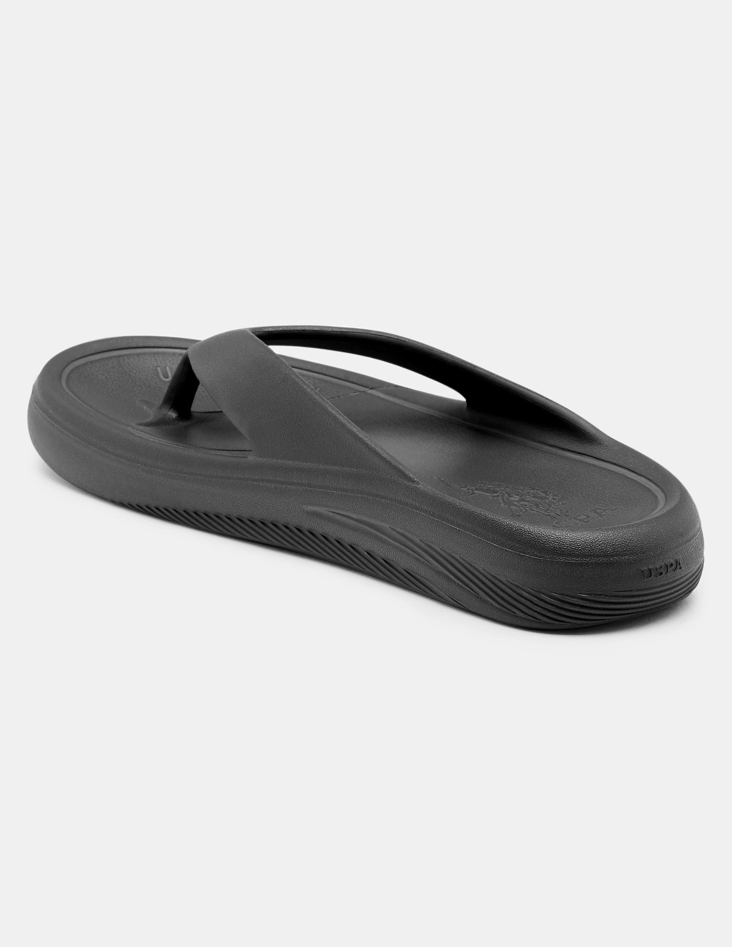 Men Cole V-Strap Flip Flops Black - U.S. Polo Assn. India | Large