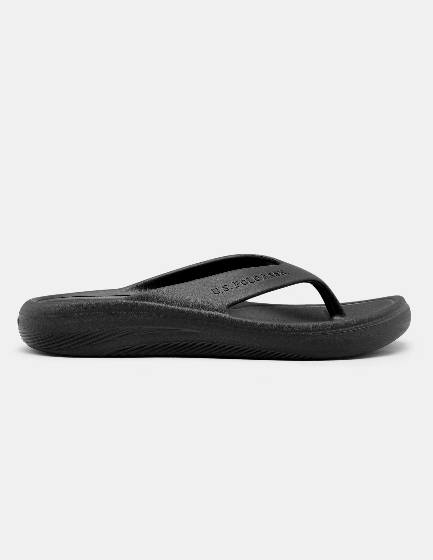 Men Cole V-Strap Flip Flops Black - U.S. Polo Assn. India | Large