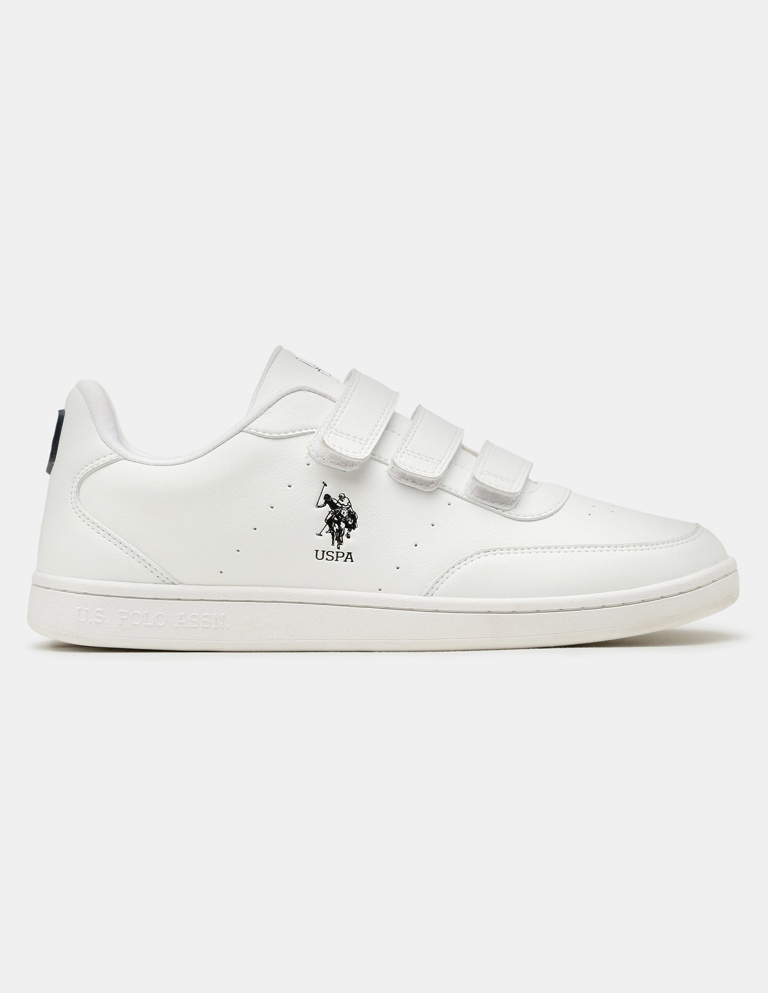Men Elio Velcro Sneakers White - U.S. Polo Assn. India | Large