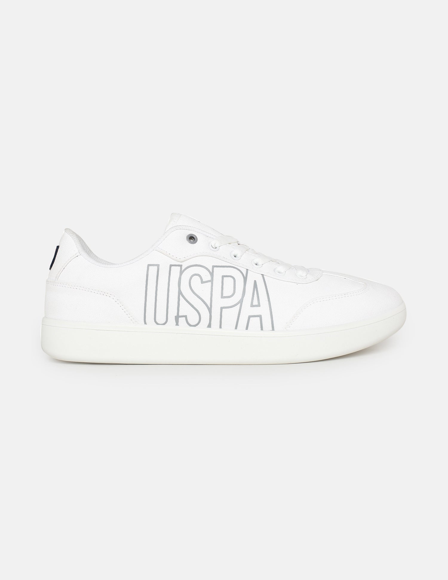 Men Brand Printed Hover Sneakers White - U.S. Polo Assn. India | Large