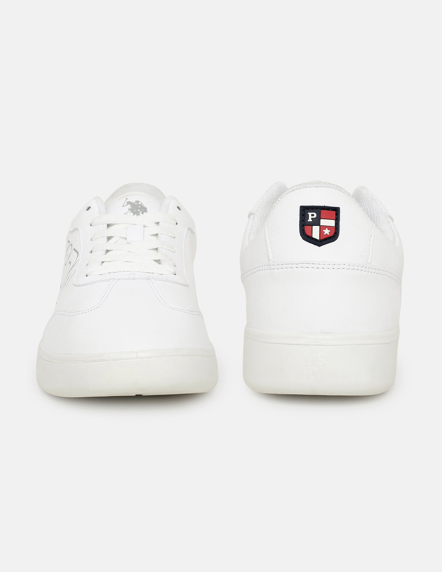 Men Brand Printed Lucid Sneakers White - U.S. Polo Assn. India | Large