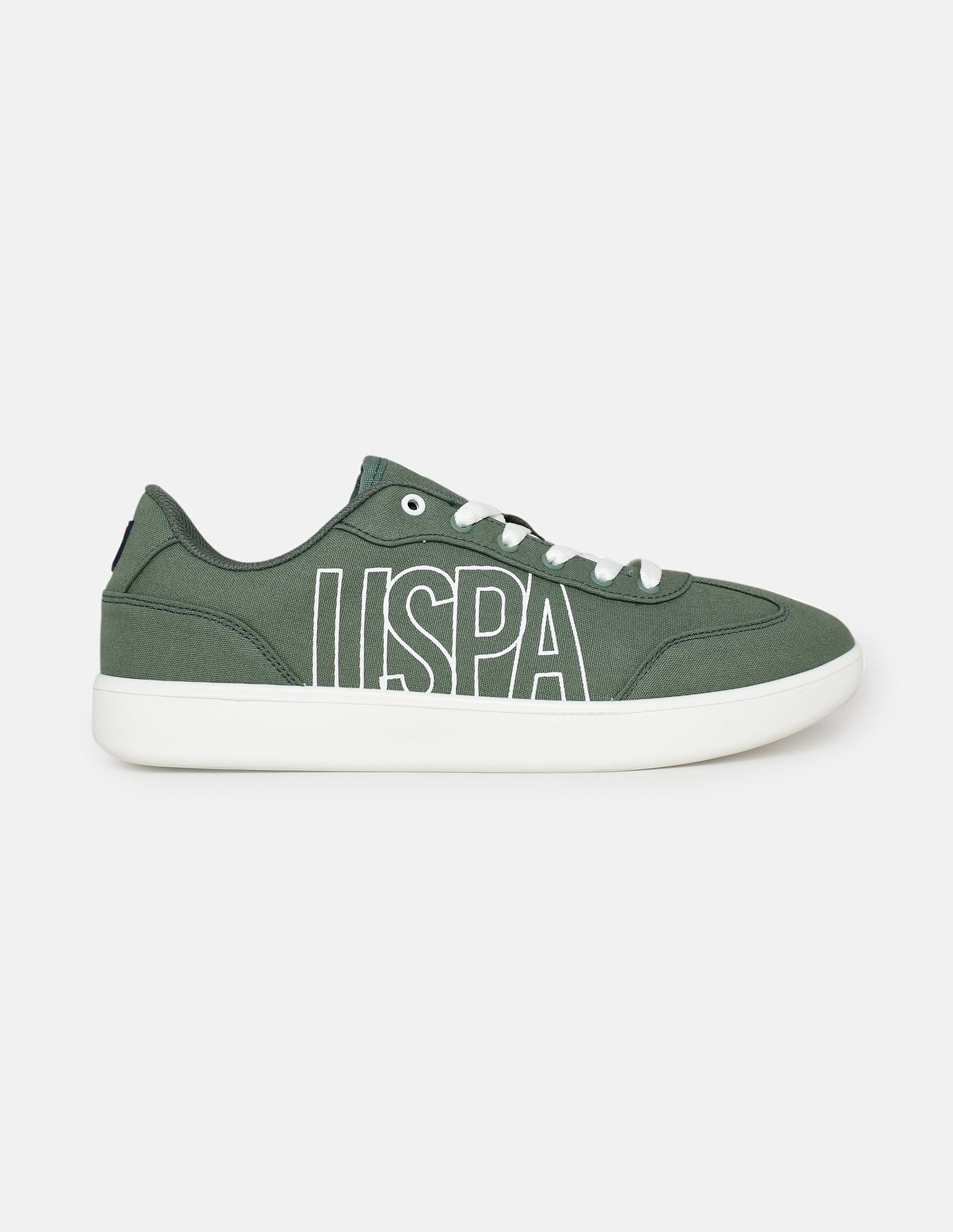 Men Brand Printed Hover Sneakers Green - U.S. Polo Assn. India | Large
