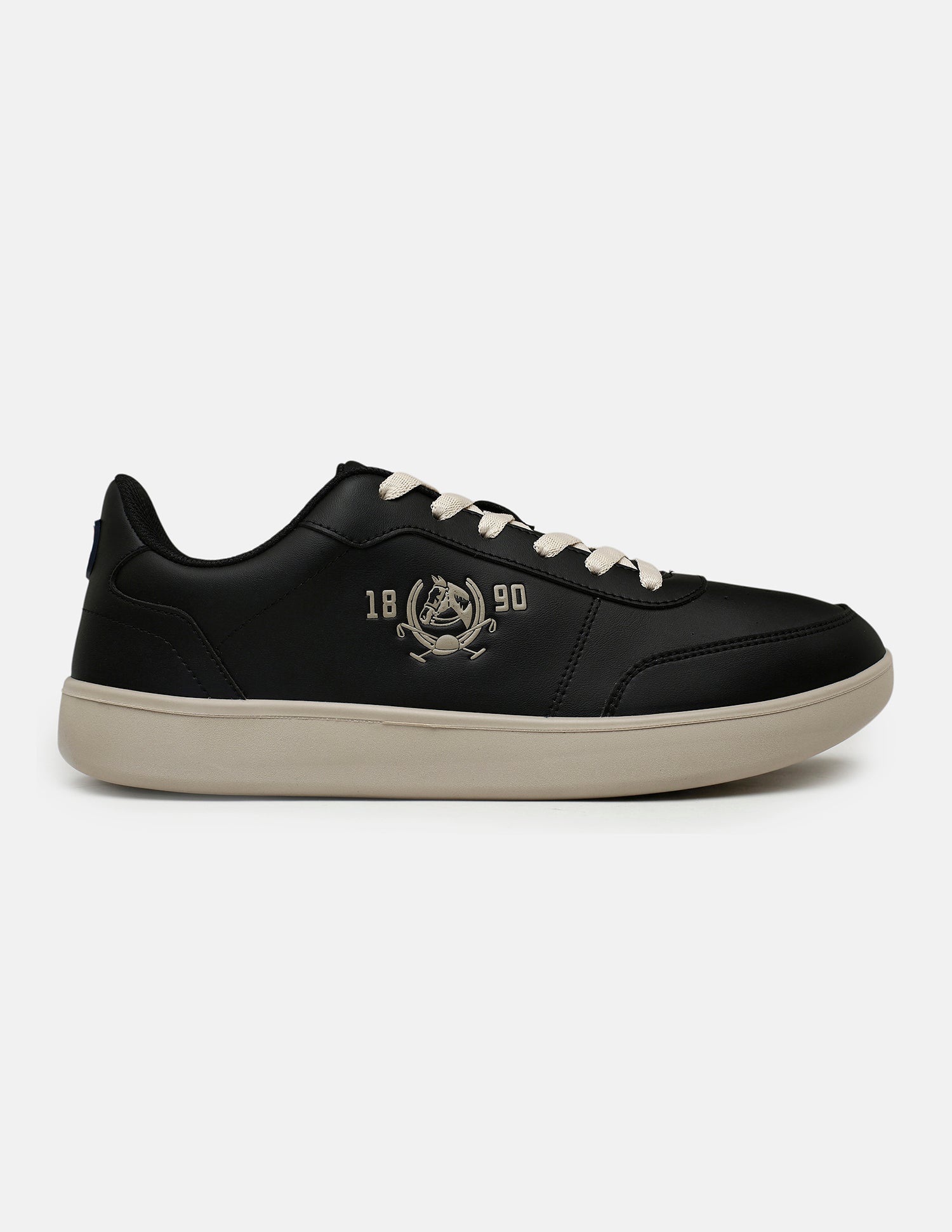 Men Lumen Solid Sneakers Black - U.S. Polo Assn. India | Large