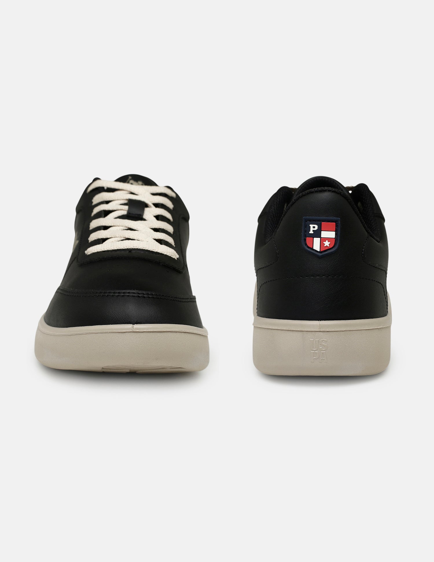 Men Lumen Solid Sneakers Black - U.S. Polo Assn. India | Large