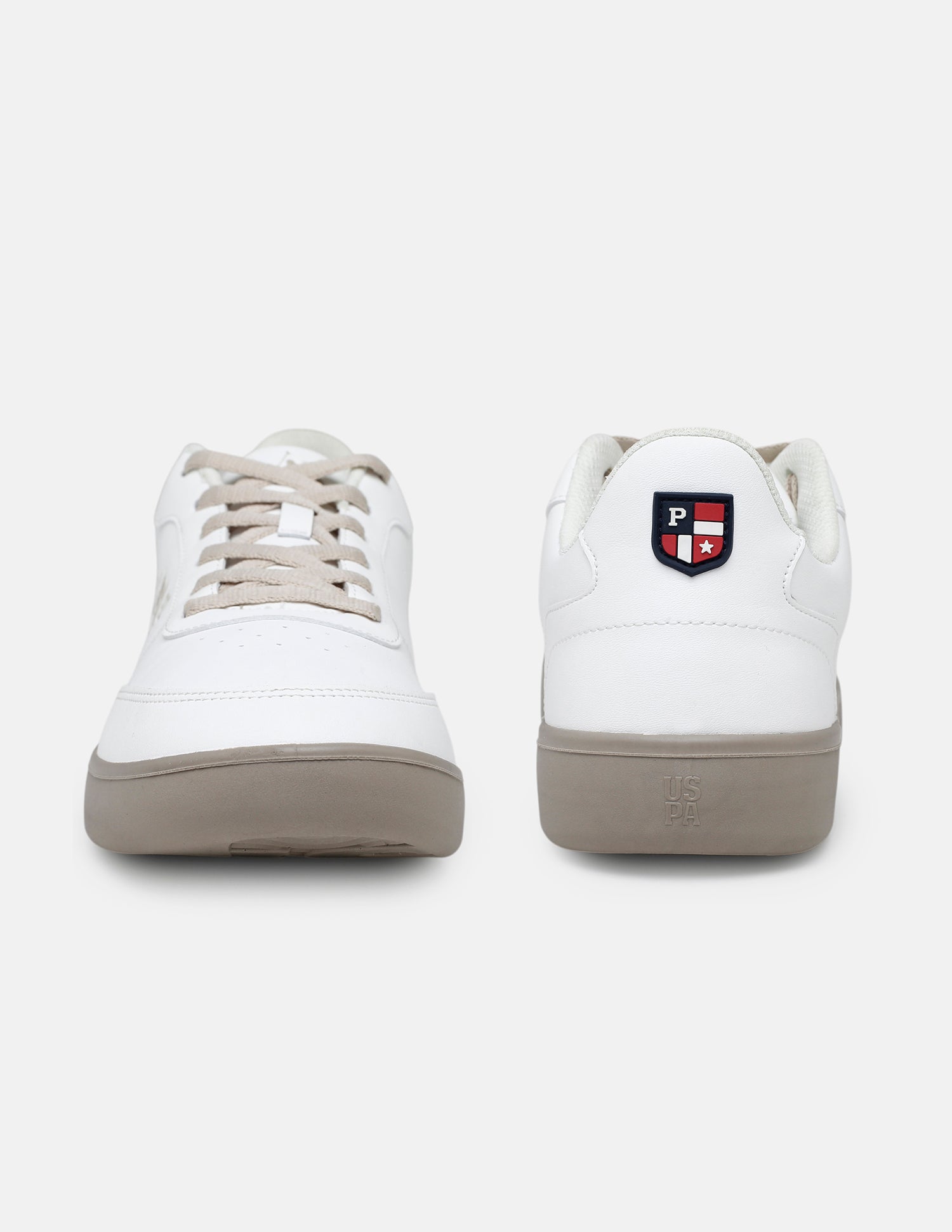 Men Lumen Solid Sneakers White - U.S. Polo Assn. India | Large