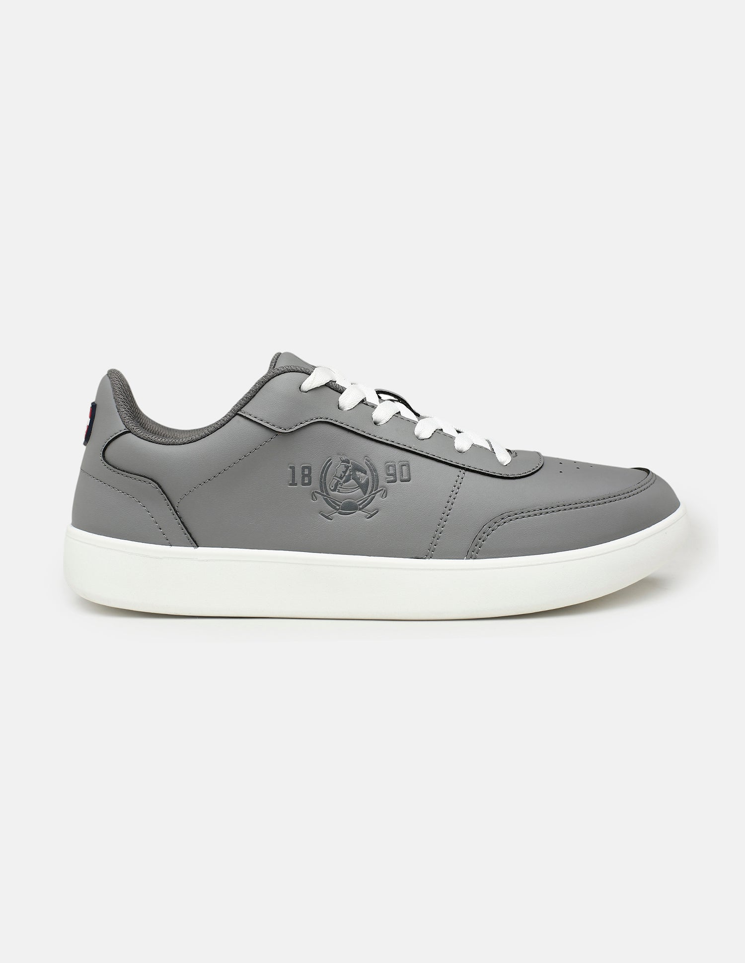 Men Lumen Solid Sneakers Light Grey - U.S. Polo Assn. India | Large