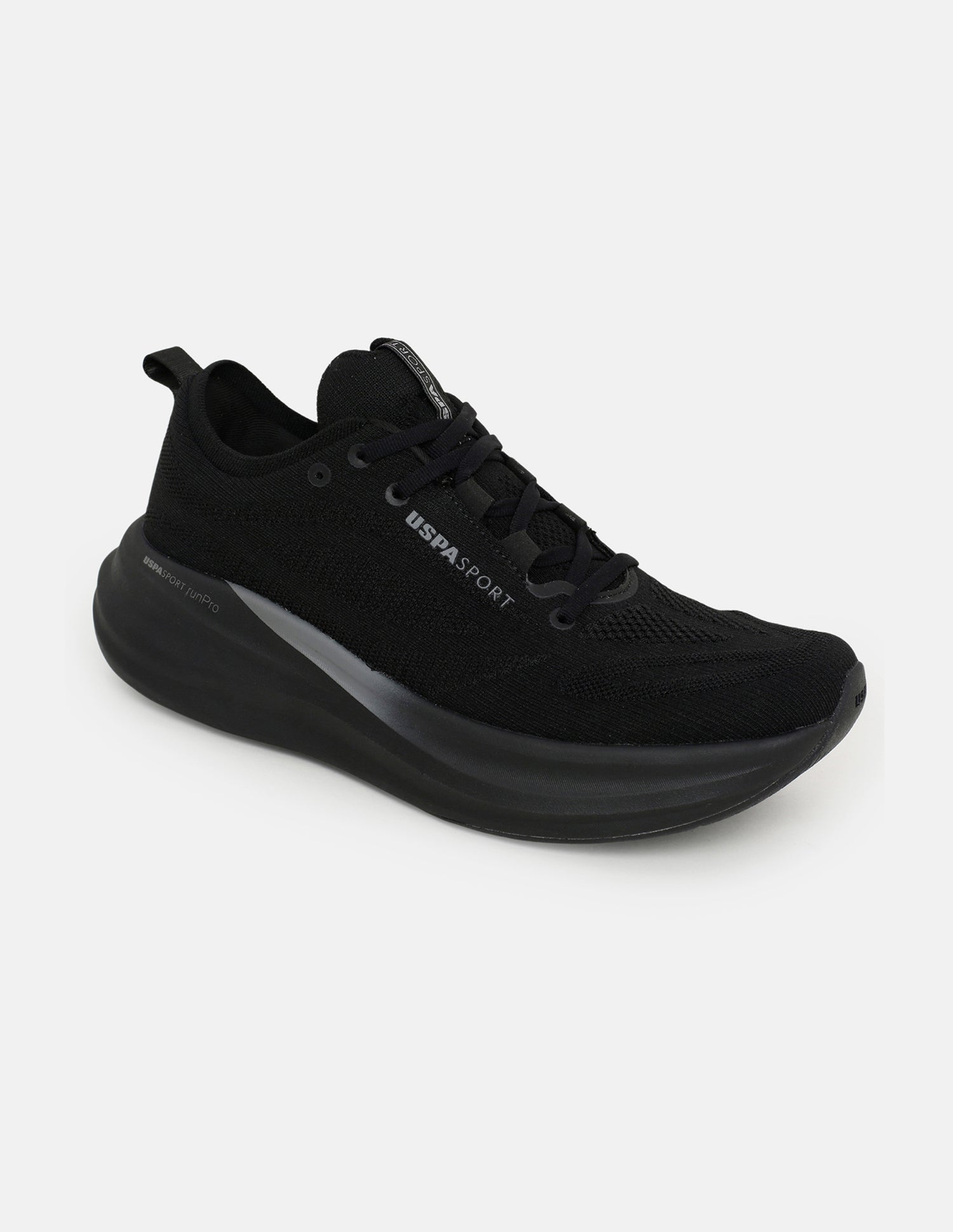 Quarette Runner Lace-Ups Running Shoes Black - U.S. Polo Assn. India | Large
