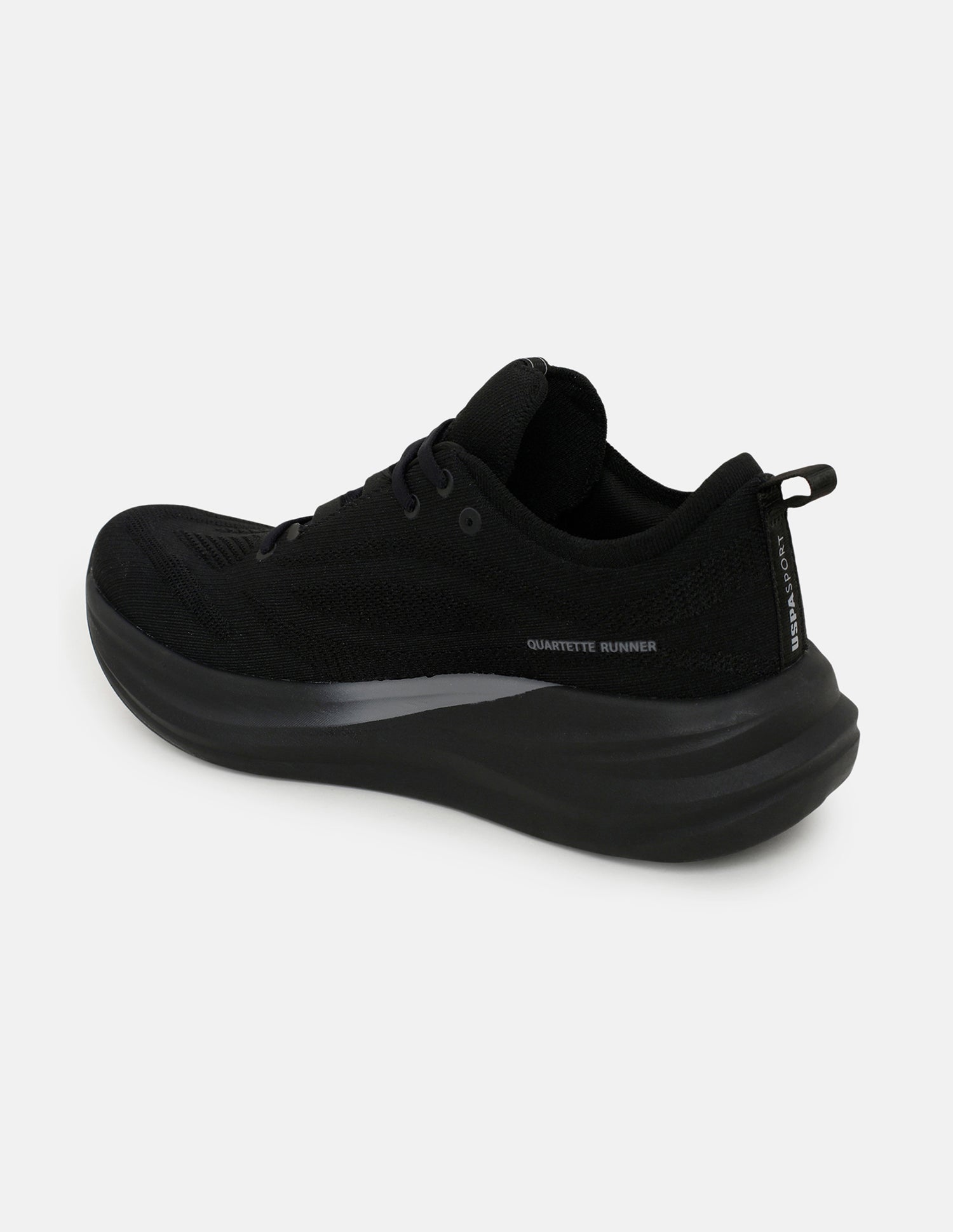 Quarette Runner Lace-Ups Running Shoes Black - U.S. Polo Assn. India | Large