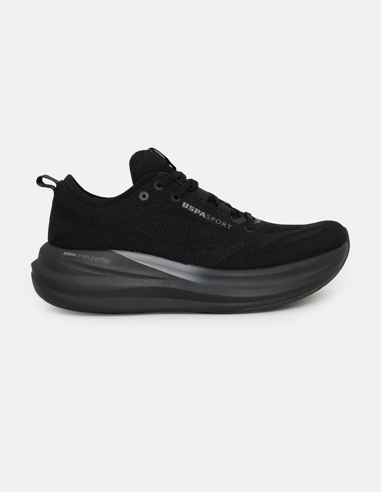 Quarette Runner Lace-Ups Running Shoes Black - U.S. Polo Assn. India | Large