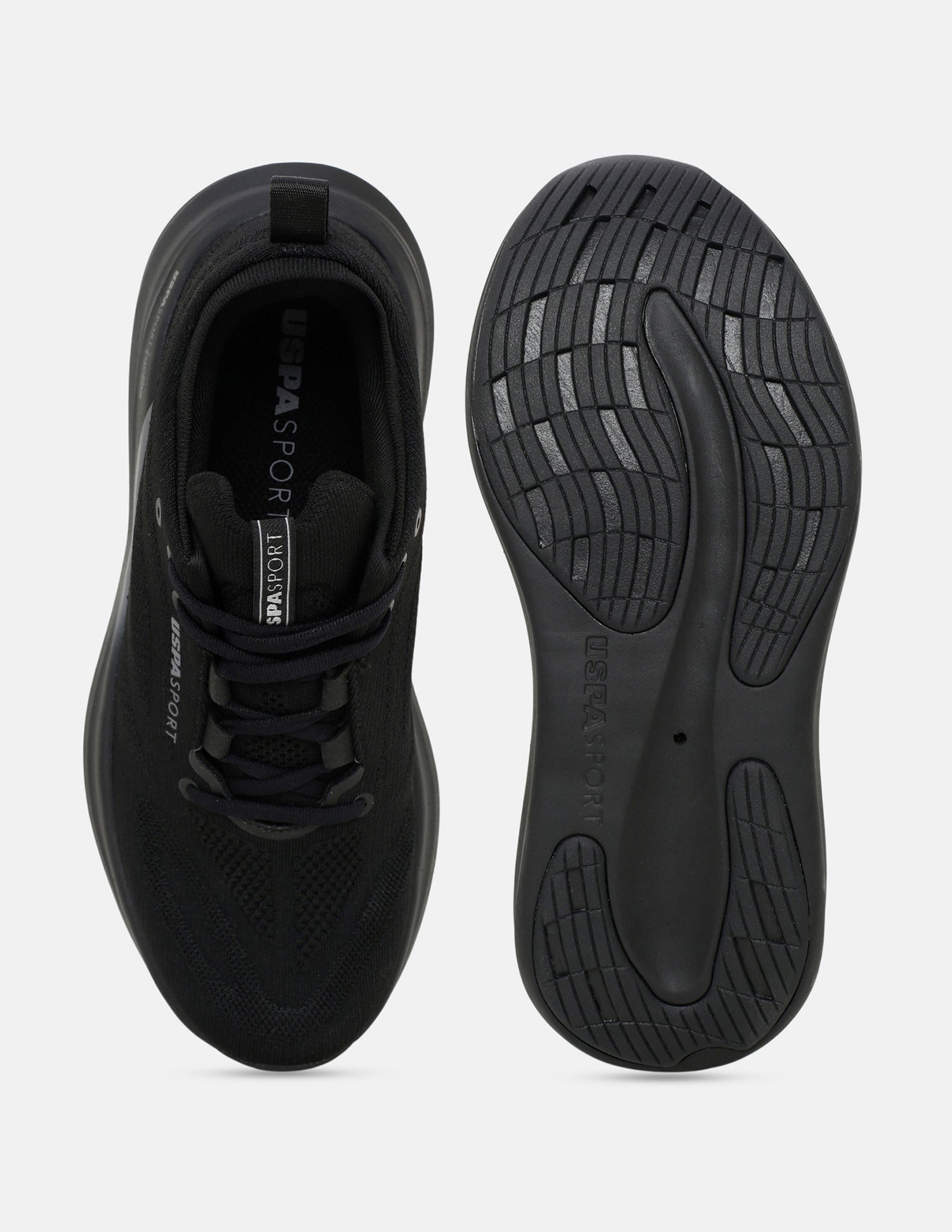 Quarette Runner Lace-Ups Running Shoes Black - U.S. Polo Assn. India | Large