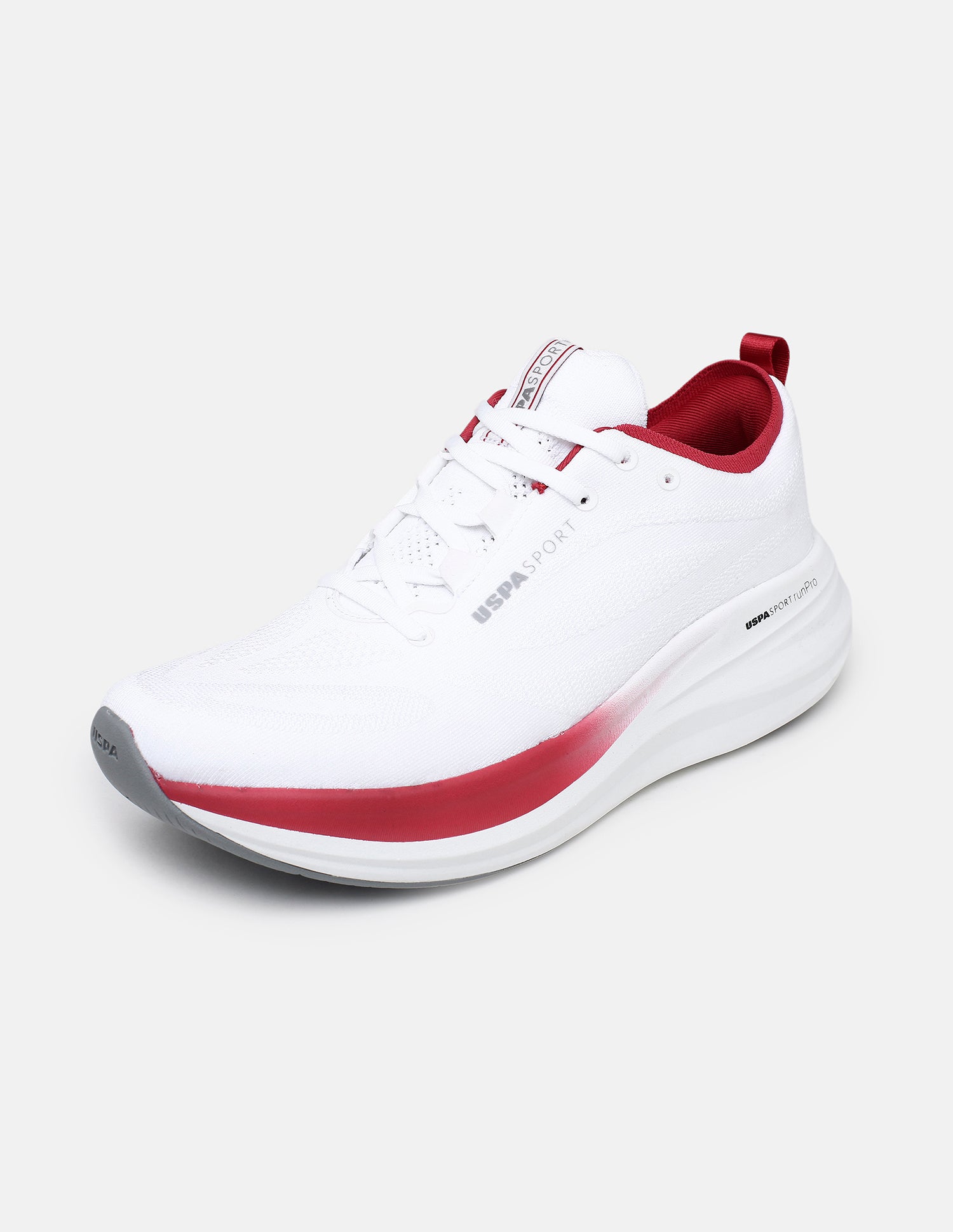 Quarette Runner Lace-Ups Running Shoes Off White - U.S. Polo Assn. India | Large