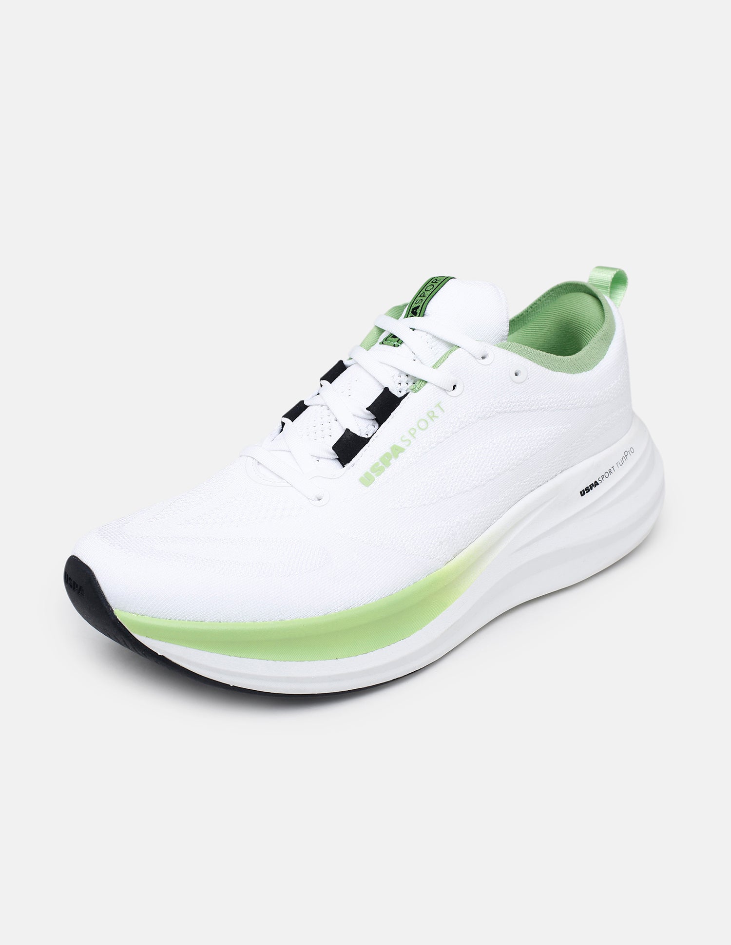 Quarette Runner Lace-Ups Running Shoes White - U.S. Polo Assn. India | Large