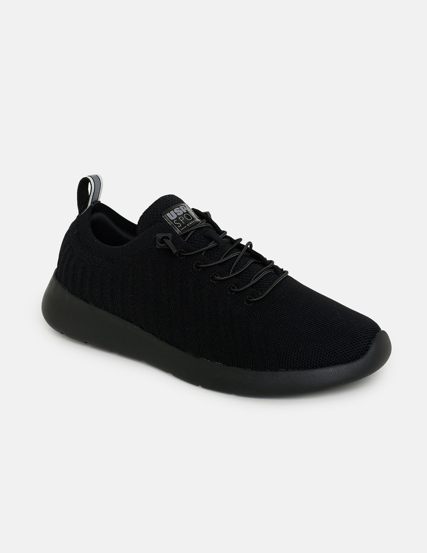 Men Solid Rocco Sports Sneakers Black - U.S. Polo Assn. India | Large