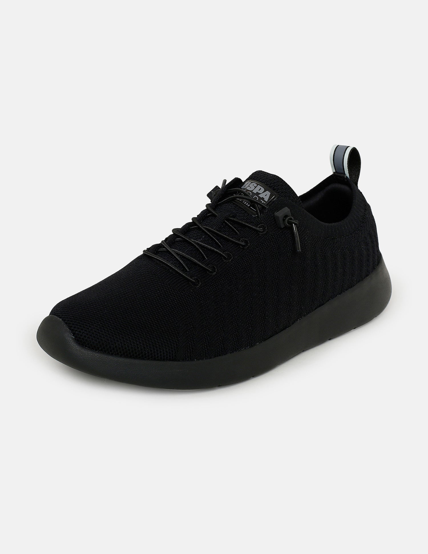 Men Solid Rocco Sports Sneakers Black - U.S. Polo Assn. India | Large