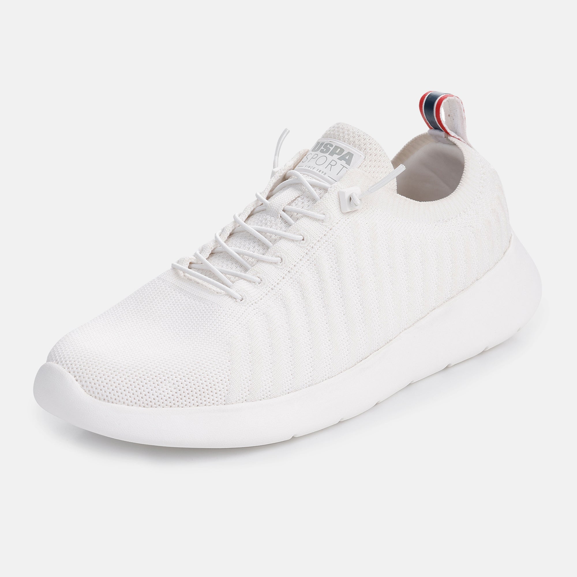 Men Solid Rocco Sports Sneakers White - U.S. Polo Assn. India | Large