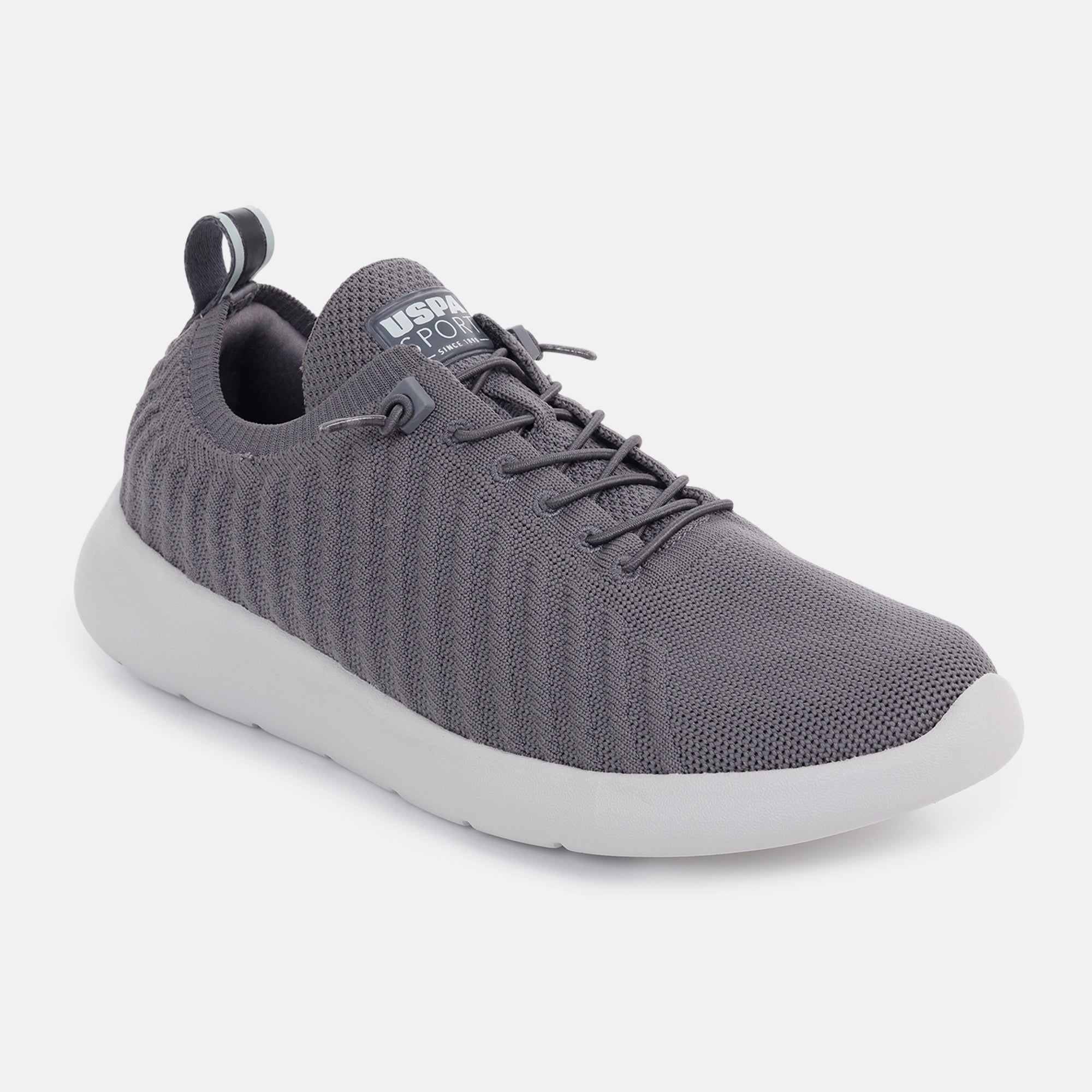 Men Solid Rocco Sports Sneakers Dark Grey - U.S. Polo Assn. India | Large
