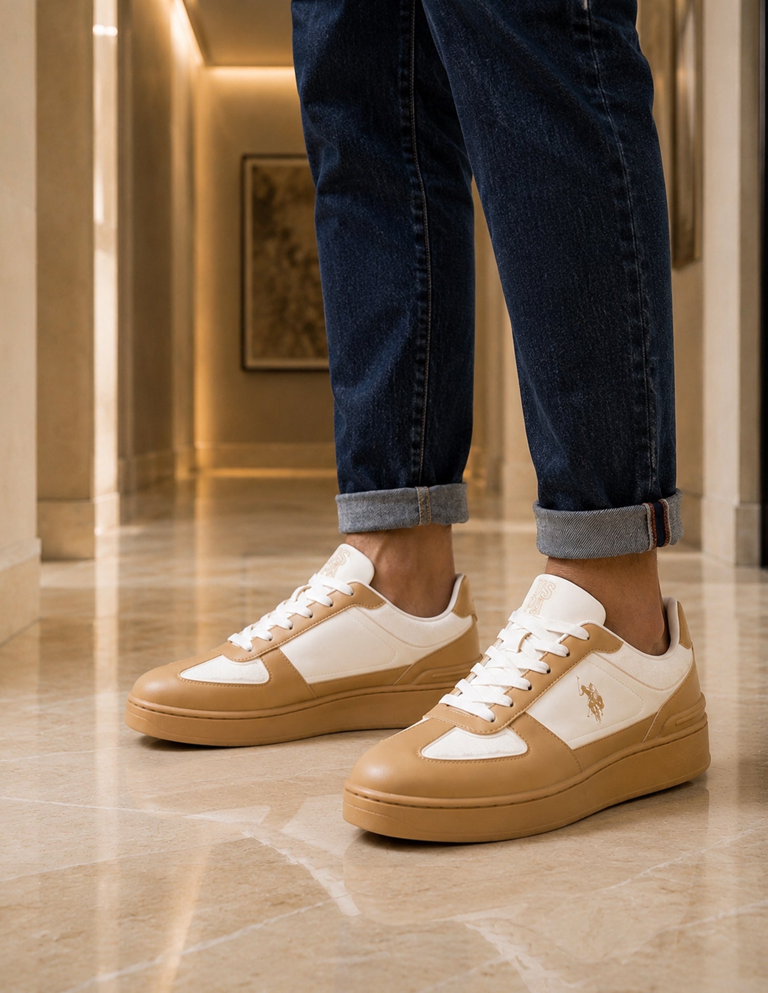 Colour Blocked Trophy Sneakers