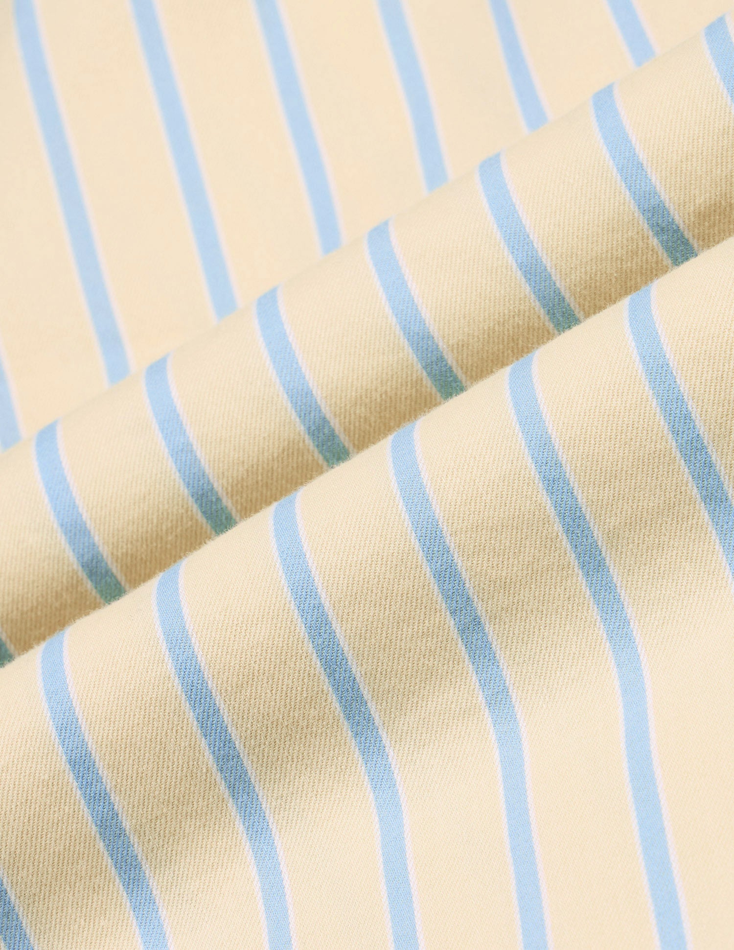 Vertical Striped Twill Shirt Light Yellow - U.S. Polo Assn. India | Large