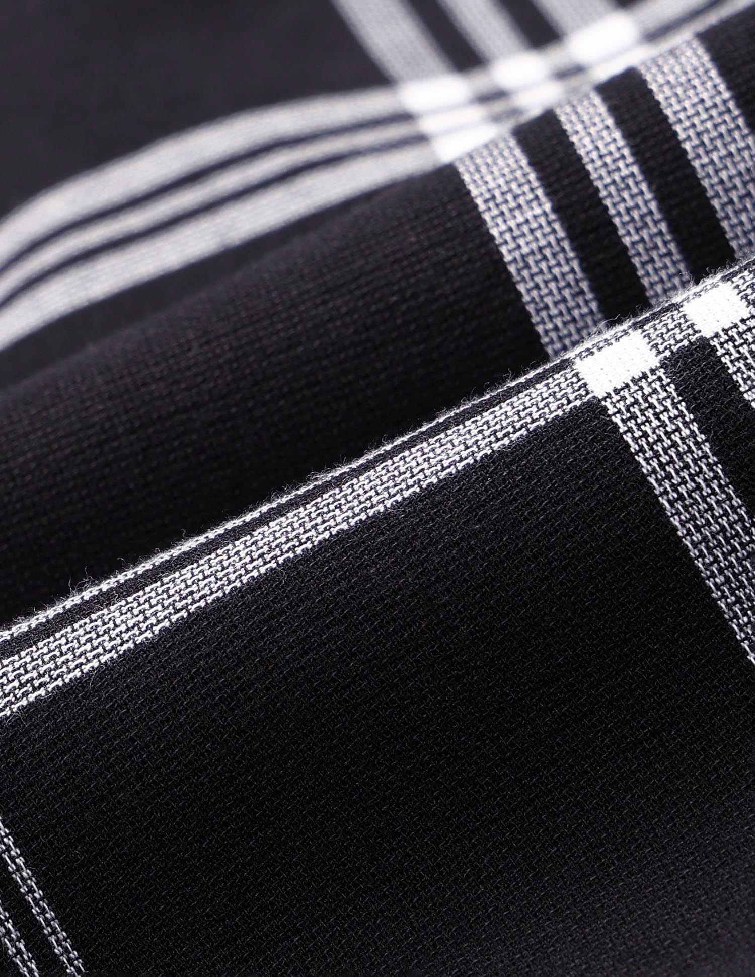 Grid Tattersall Checked Pure Cotton Shirt Black - U.S. Polo Assn. India | Large