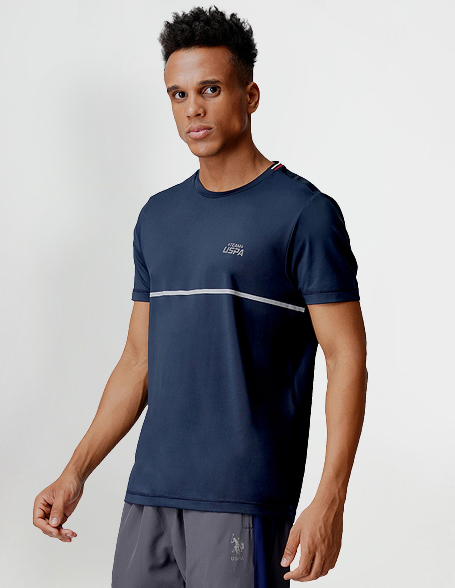 Reflective Logo Crew Neck I715 Lounge T-Shirt - Pack Of 1 Navy - U.S. POLO ASSN. | Large