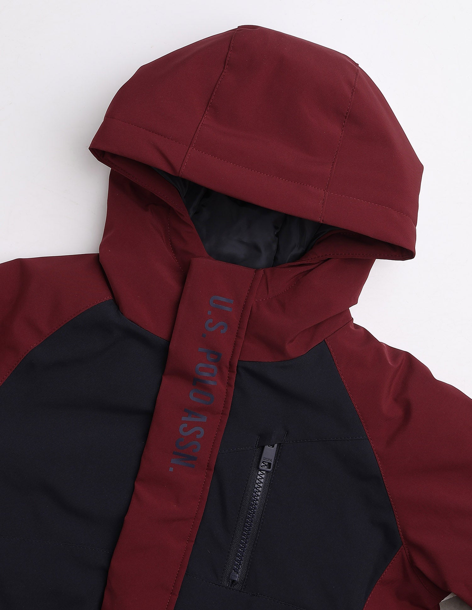 Boys Colourblocked Puffer Jacket Navy - U.S. Polo Assn. India | Large