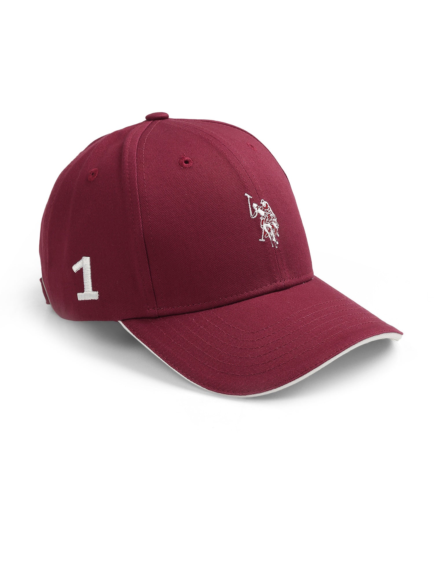 Numeric Embroidered Cap Maroon - U.S. Polo Assn. India | Large