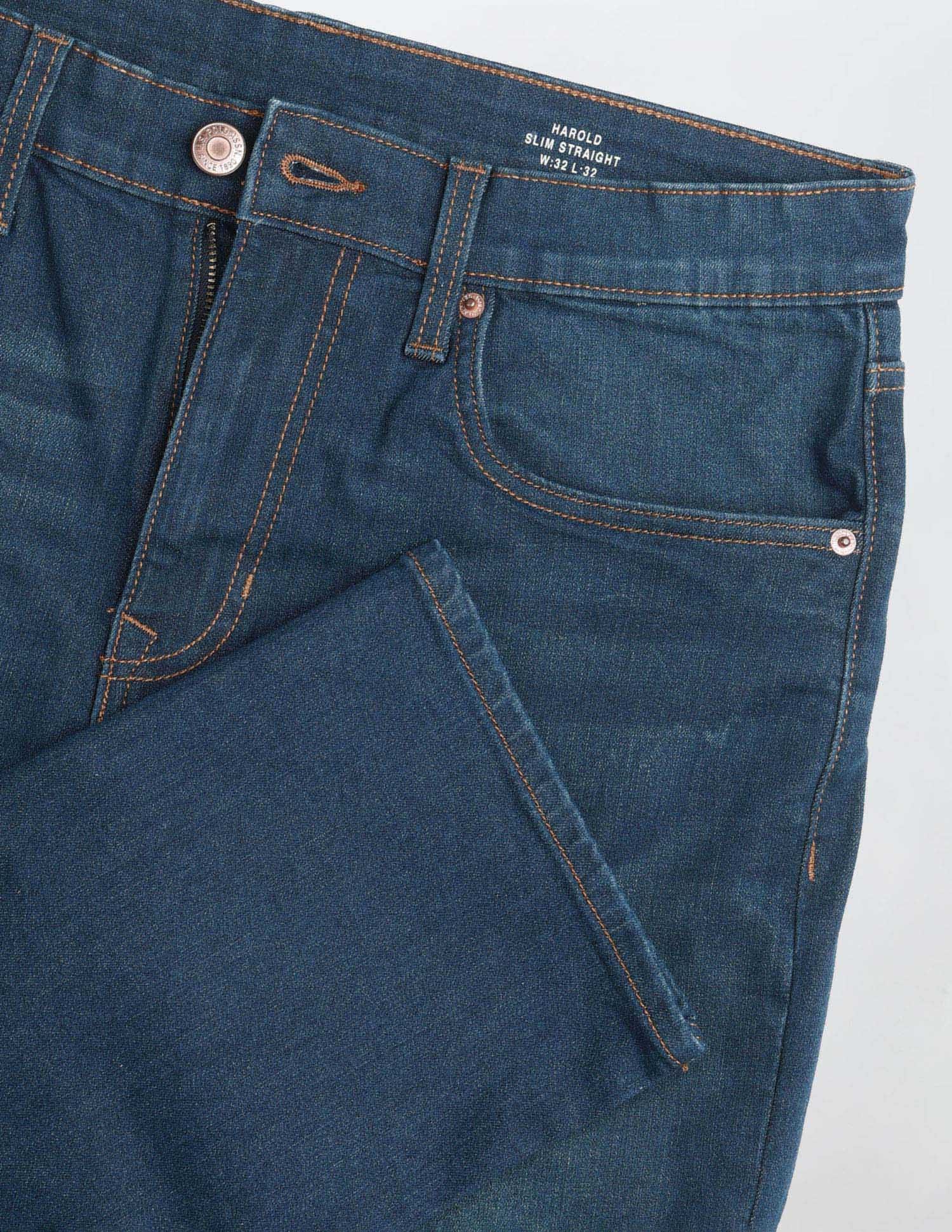 Solid Slim Fit Jeans Blue - U.S. Polo Assn. India | Large