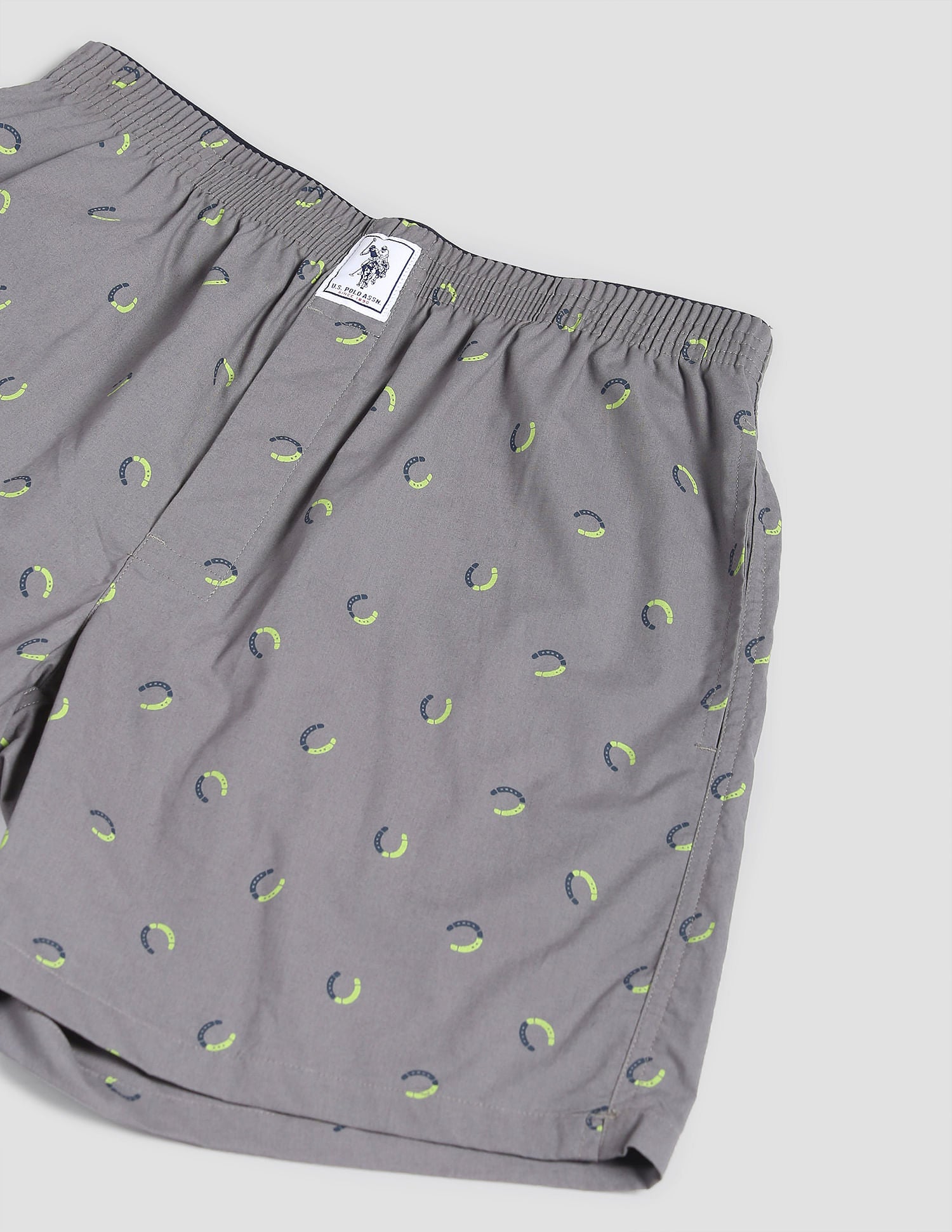 Pure Cotton Printed I600 Boxers - Pack Of 1 Grey - U.S. POLO ASSN. | Large