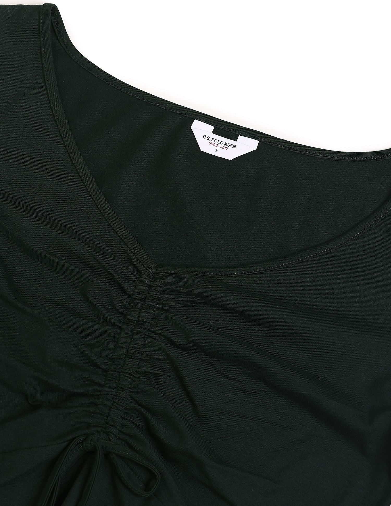 Long Sleeve Solid Top Dark Green - U.S. Polo Assn. India | Large