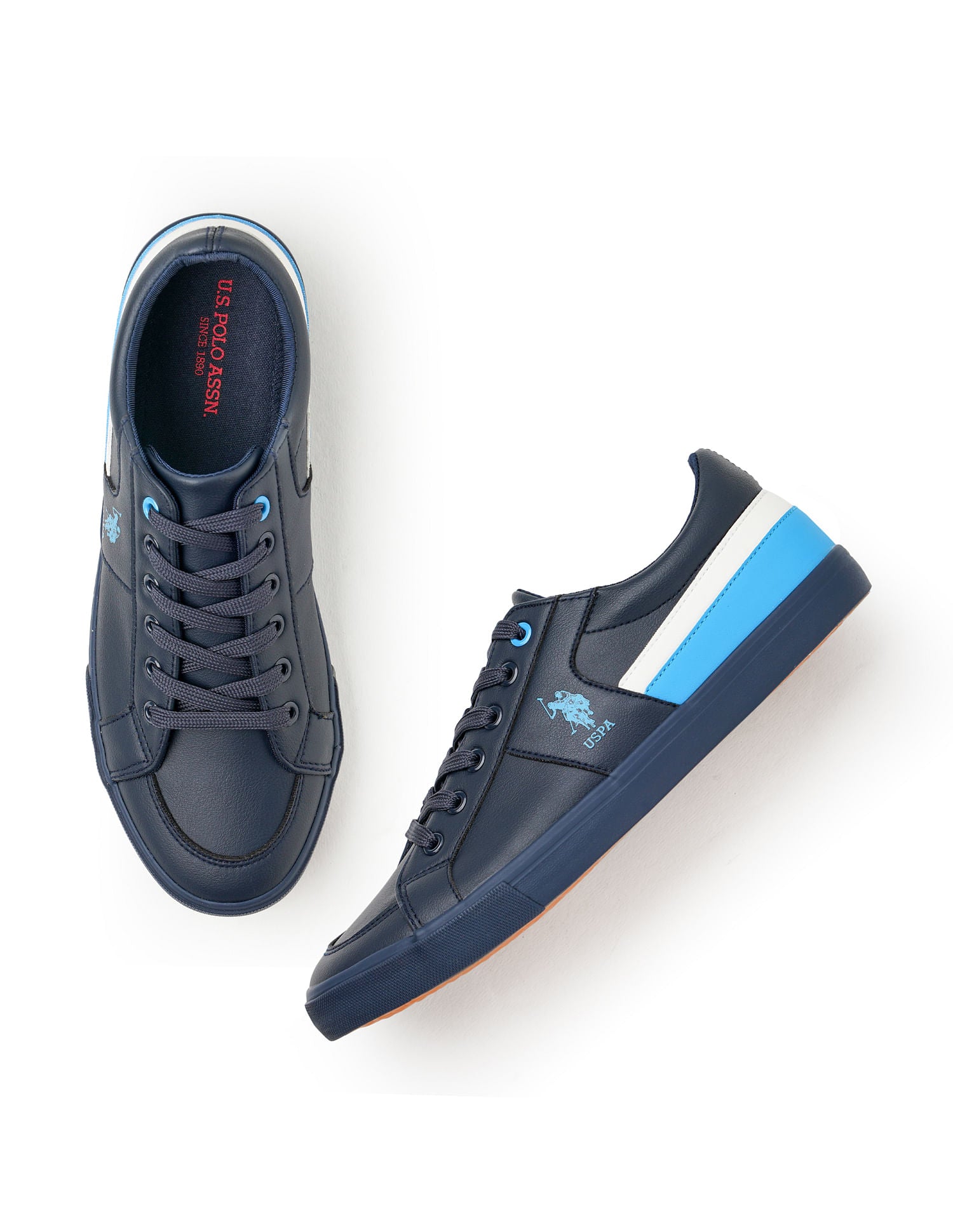 Men Striped Clarkin 3.0 Sneakers Blue - U.S. Polo Assn. India | Large