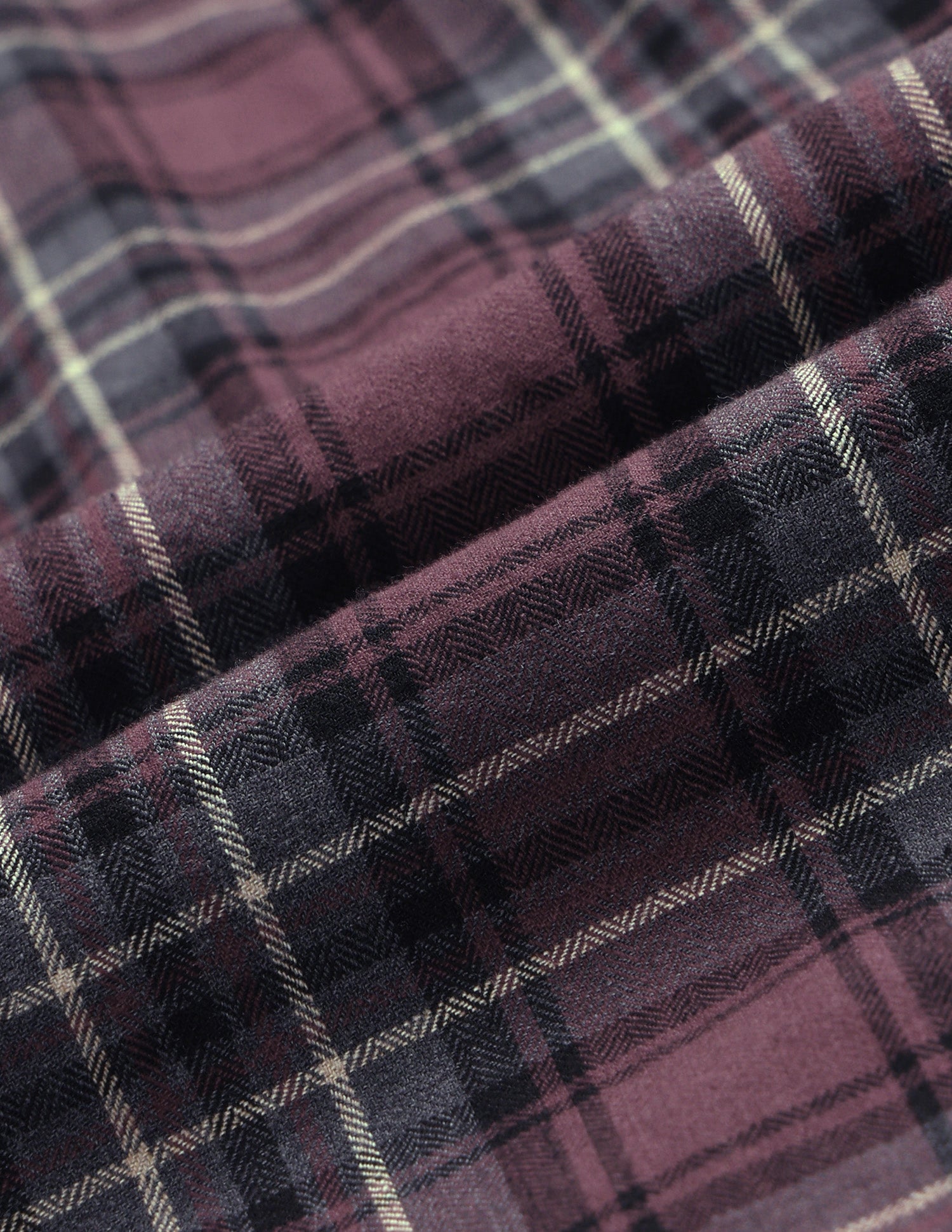 Twill Plaid Checked Shirt Maroon - U.S. Polo Assn. India | Large