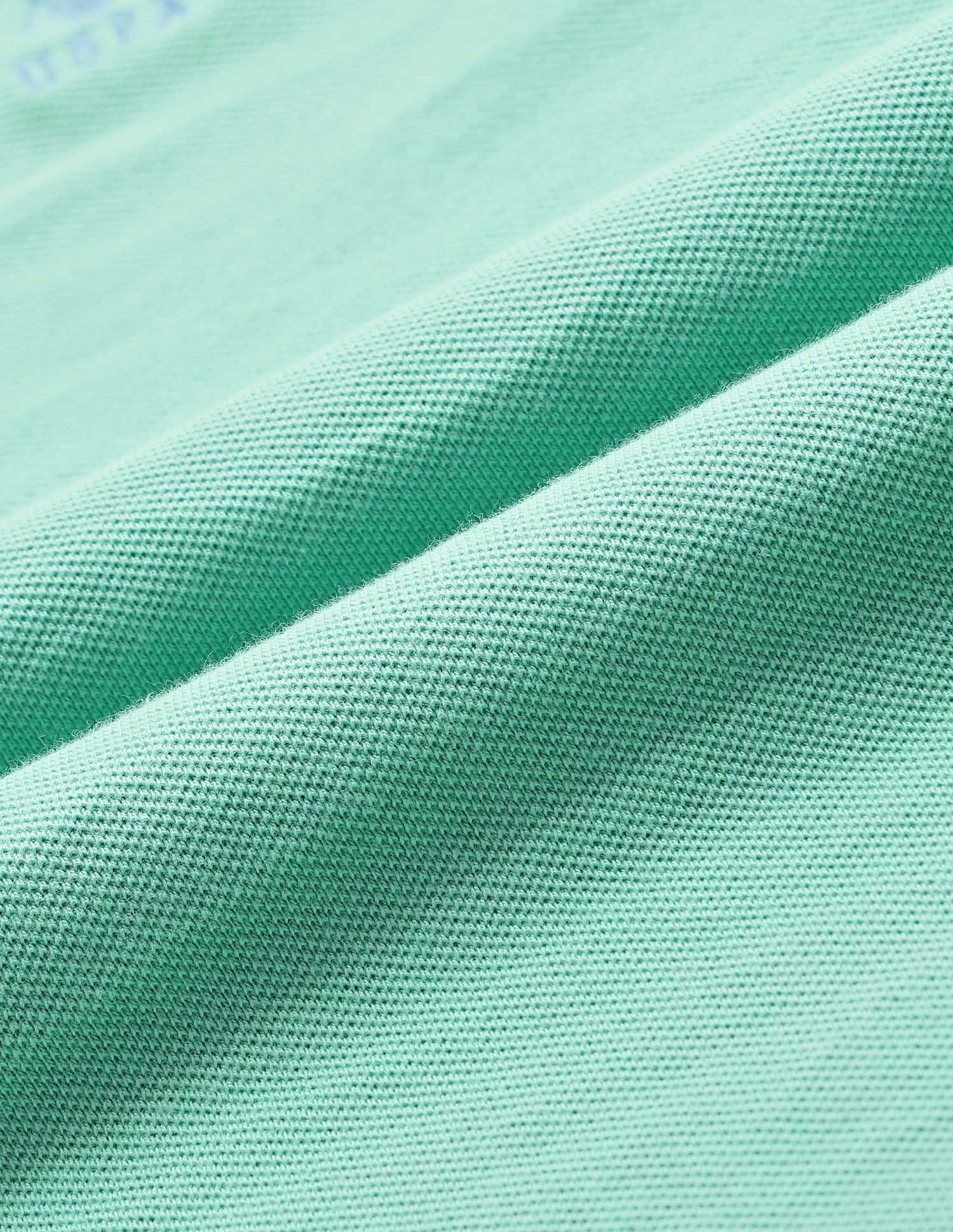 Slim Fit Solid Polo Shirt Aqua - U.S. Polo Assn. India | Large