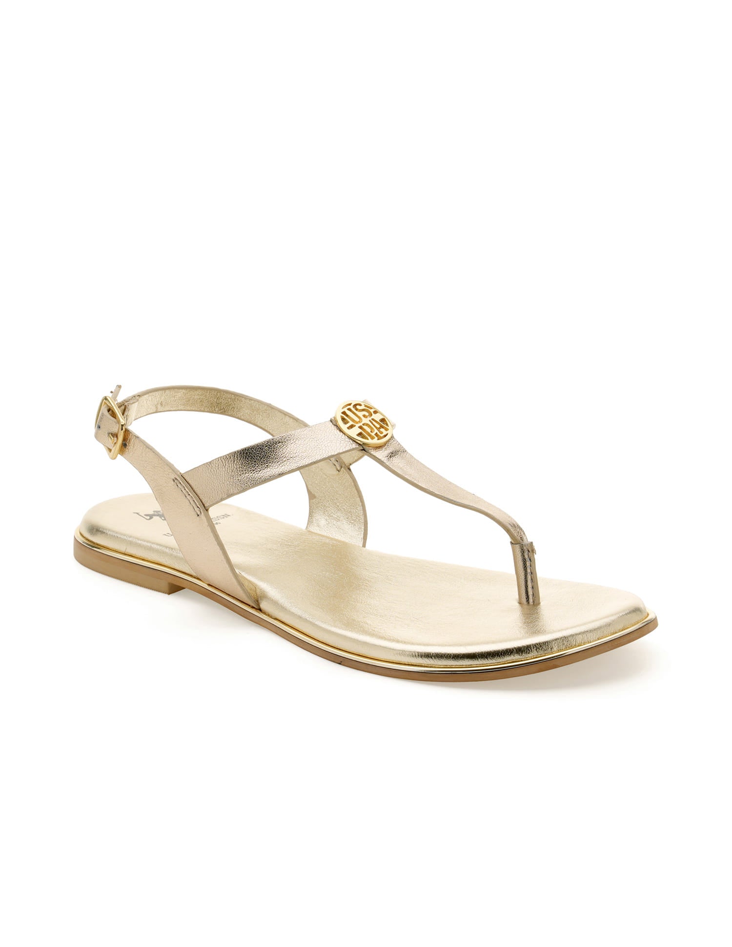 Women Tess Solid Flats Gold - U.S. Polo Assn. India | Large