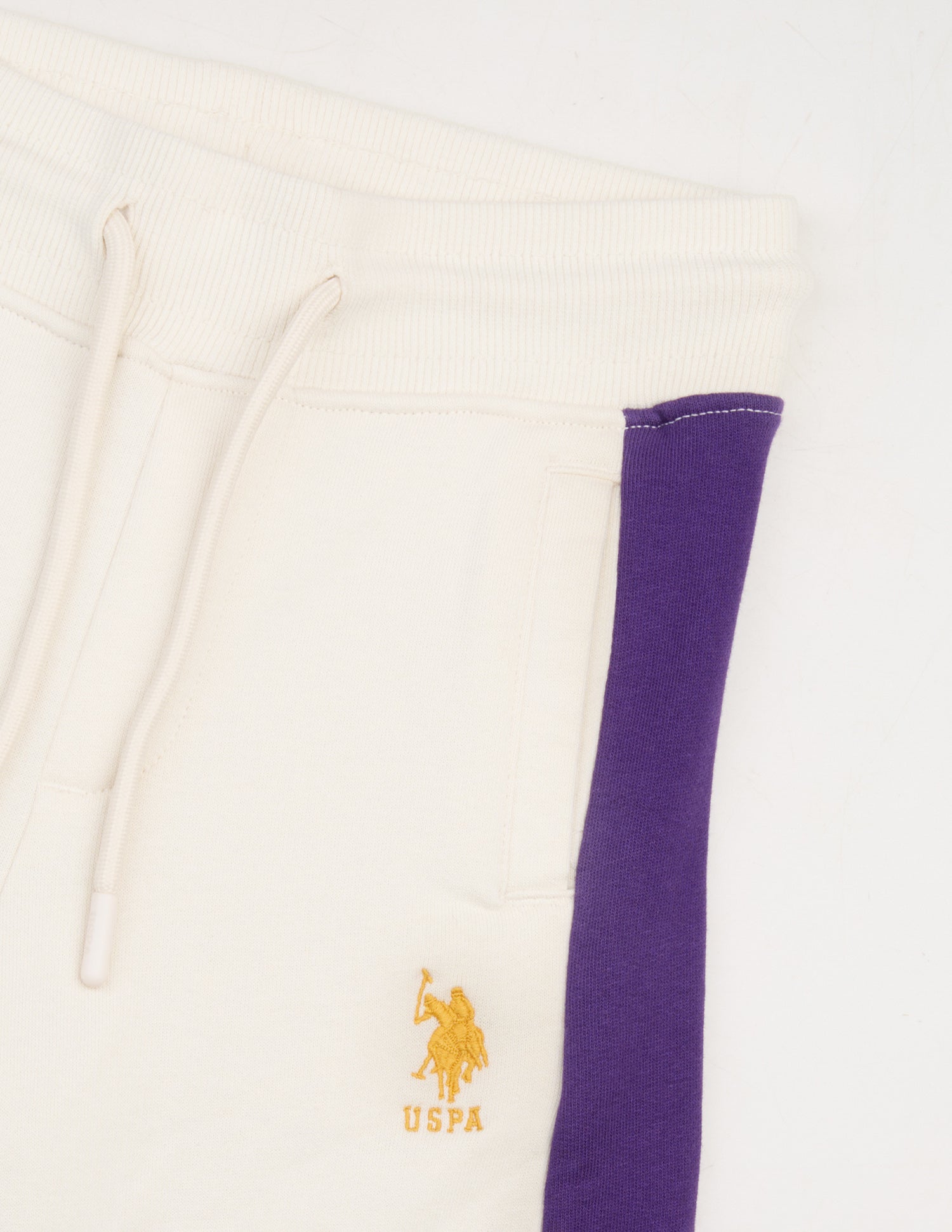 Solid Regular Fit Track Pants Cream - U.S. Polo Assn. India | Large