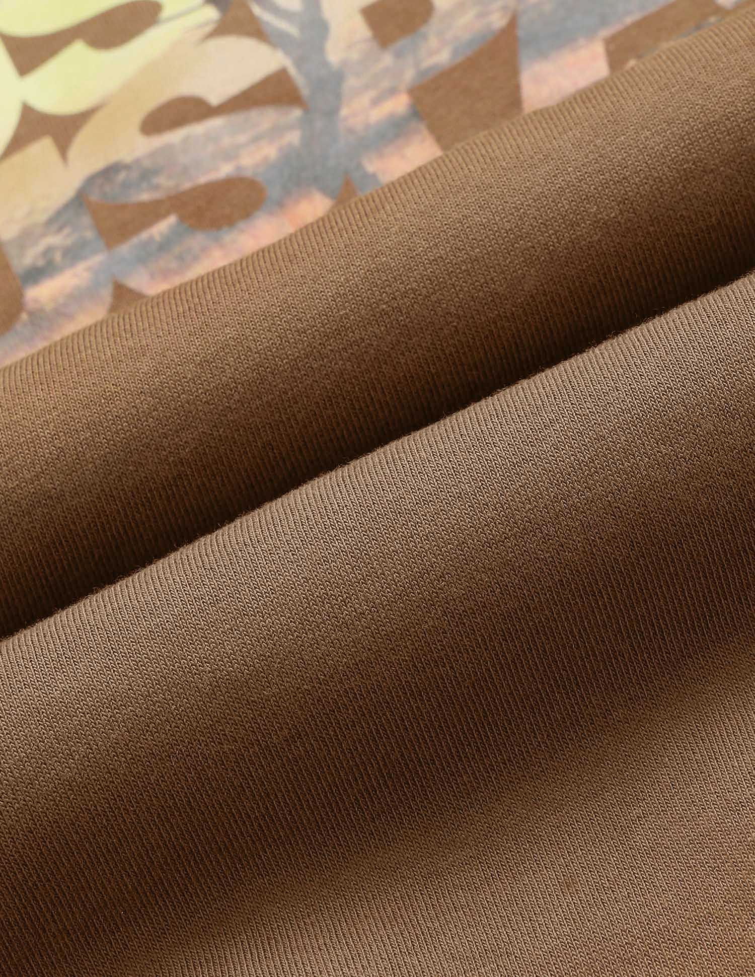 Brand Printed Regular Fit Sweatshirt Brown - U.S. POLO ASSN. | Large