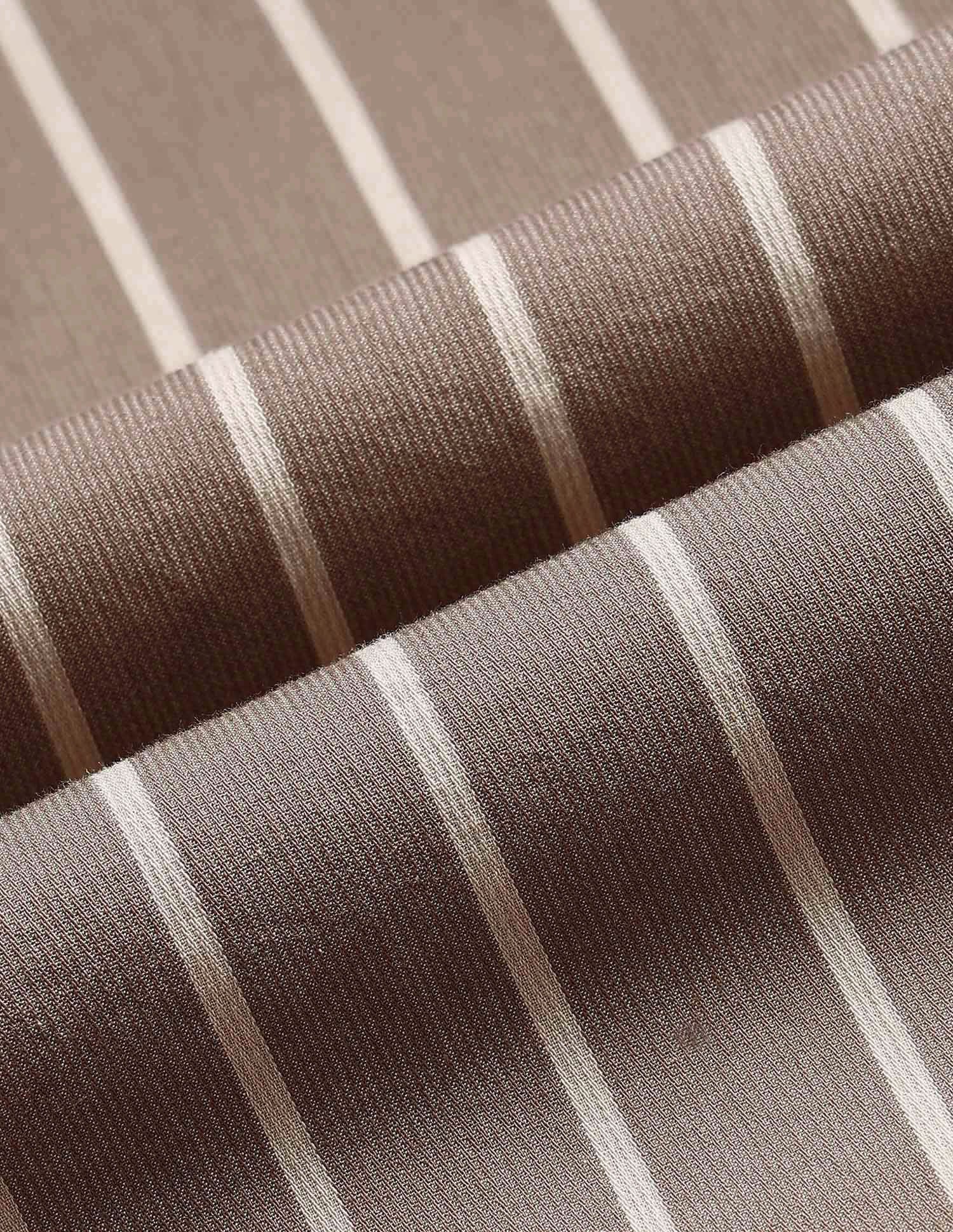 Dobby Tailored Fit Shirt Brown - U.S. POLO ASSN. | Large