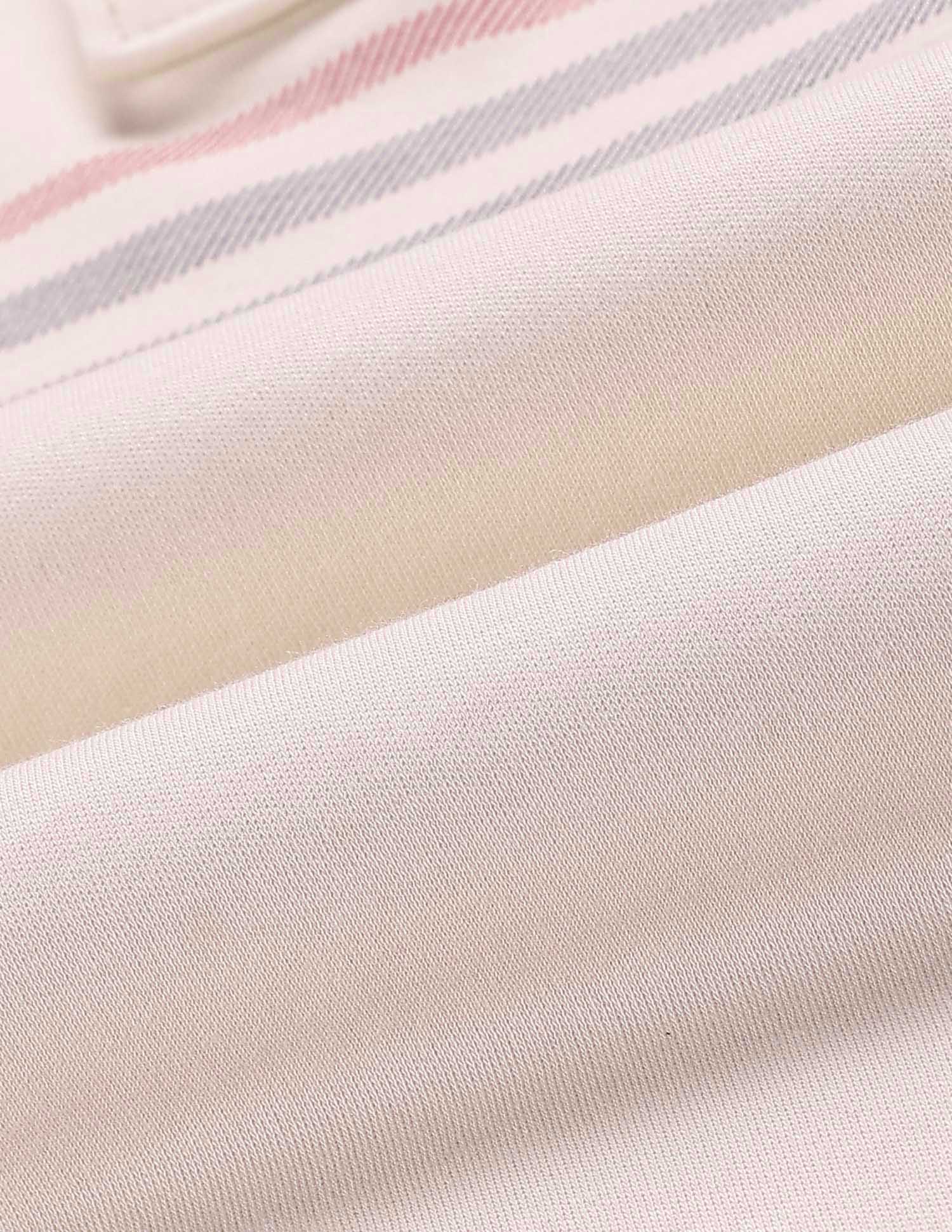 Boys Horizontal Striped Cotton Polo Shirt Beige - U.S. Polo Assn. India | Large