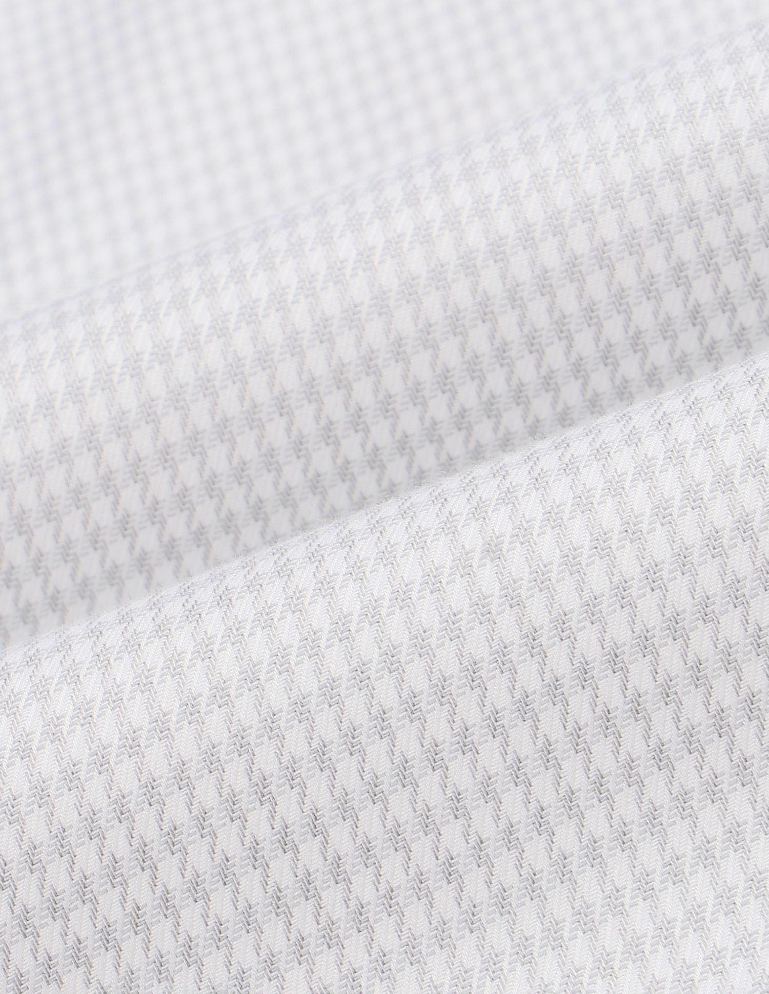 Houndstooth Self Design Tailored Fit Shirt Grey - U.S. POLO ASSN. | Large