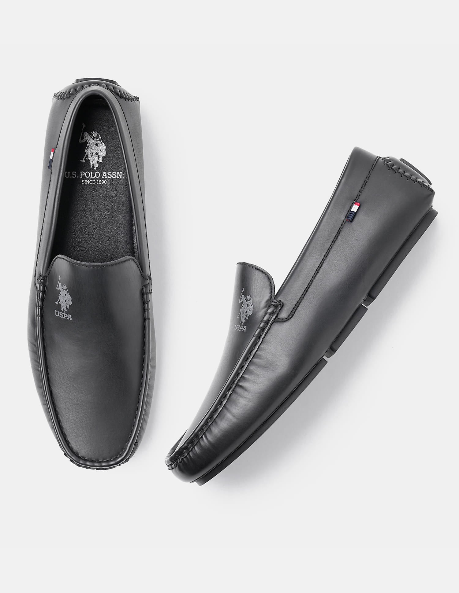 Men Aaron 6.0 Loafers Black - U.S. Polo Assn. India | Large