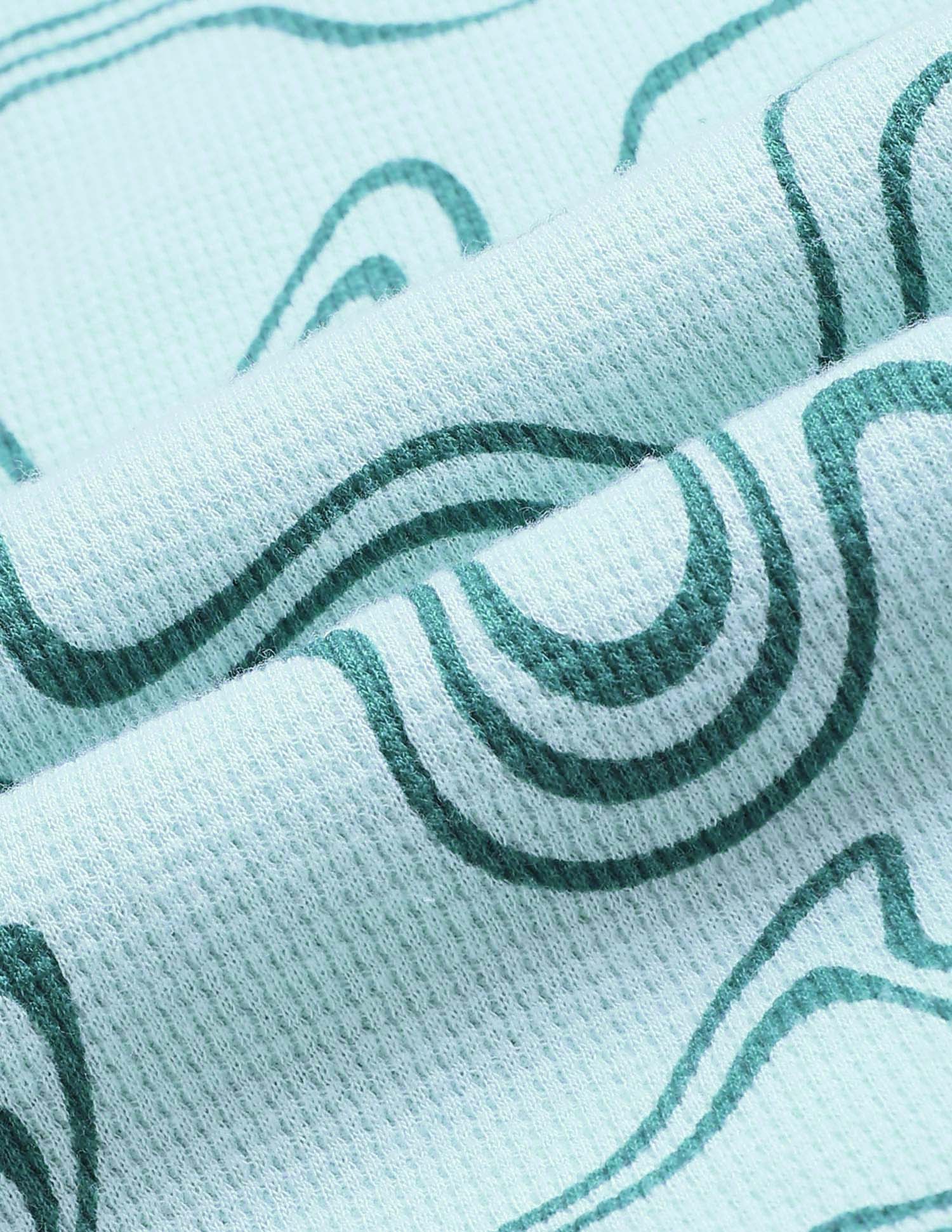 Boys Abstract Printed Regular Fit T-Shirt Light Blue - U.S. POLO ASSN. | Large