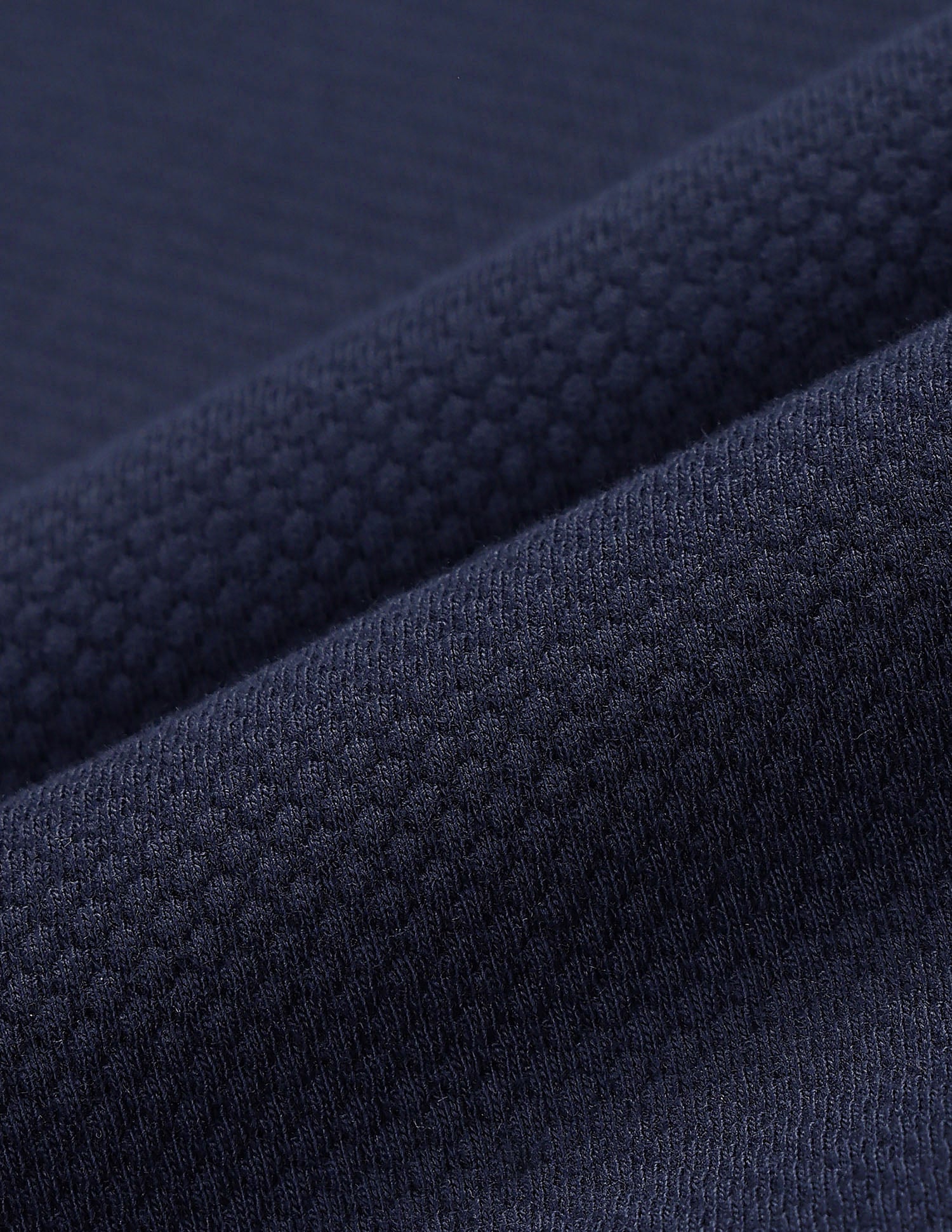 Regular Fit Textured Polo Shirt Navy - U.S. Polo Assn. India | Large