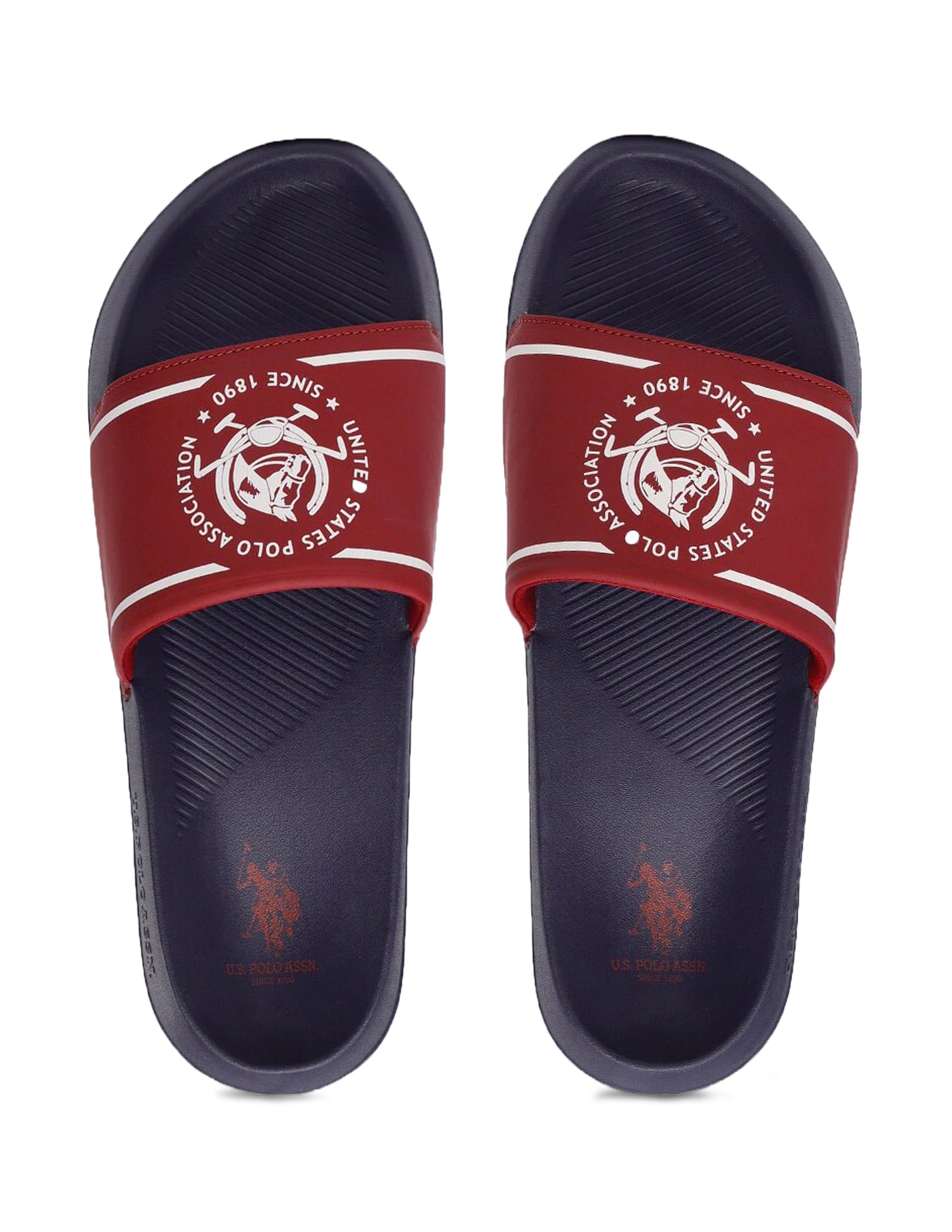 Men Zane 5.0 Open Toe Flat Sandals Red - U.S. Polo Assn. India | Large