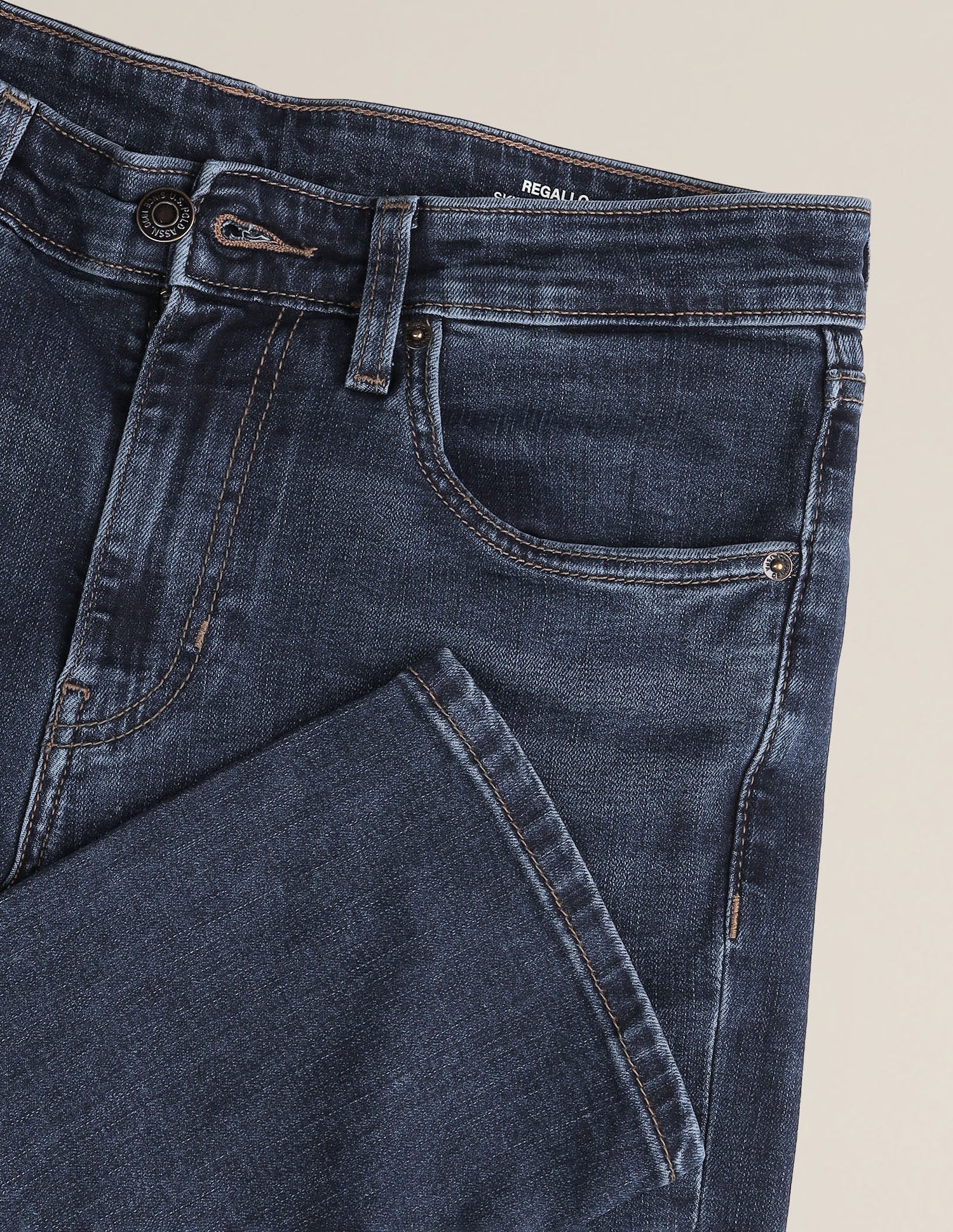 Regallo Skinny Fit Blue Jeans Dark Blue - U.S. Polo Assn. India | Large