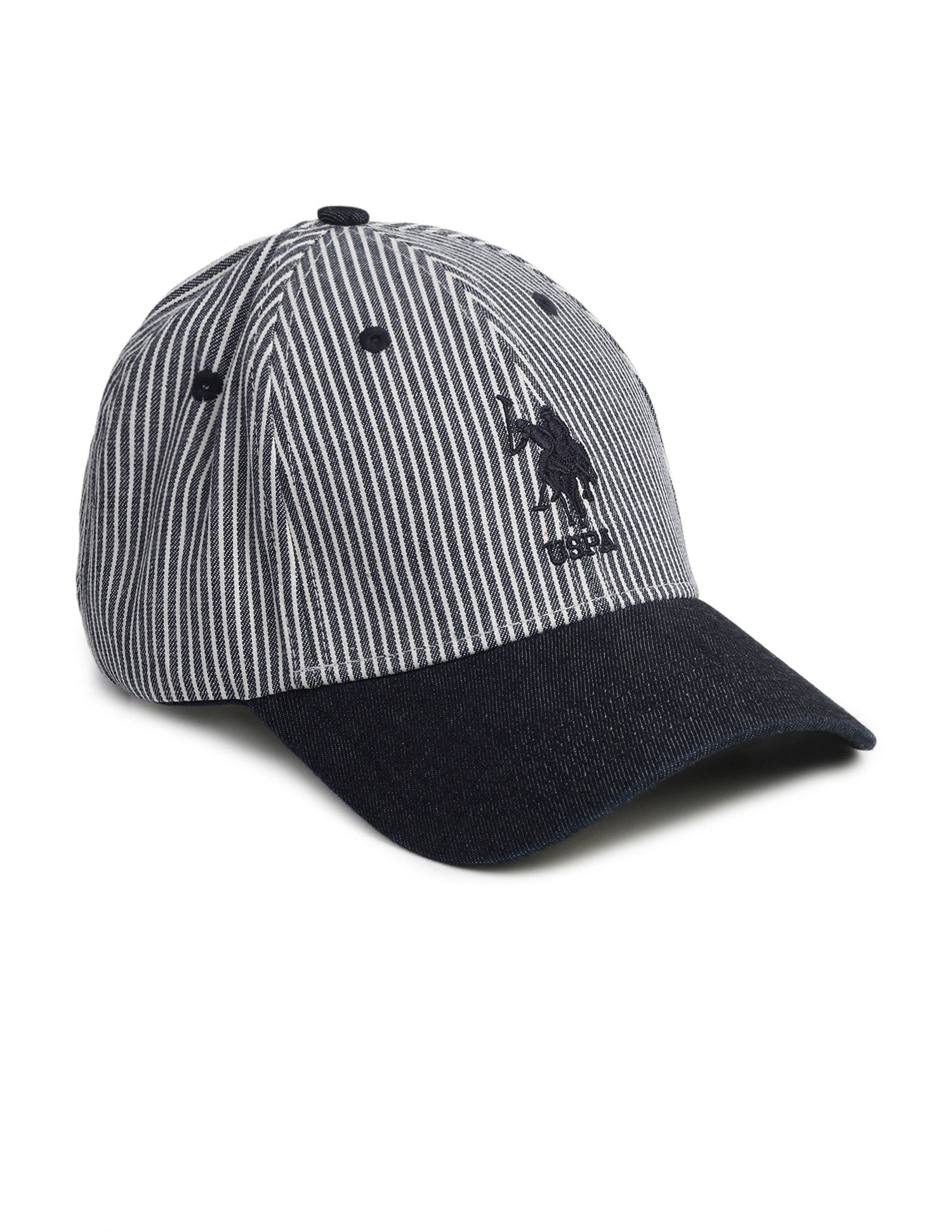Vertical Striped Denim Cap Navy - U.S. Polo Assn. India | Large