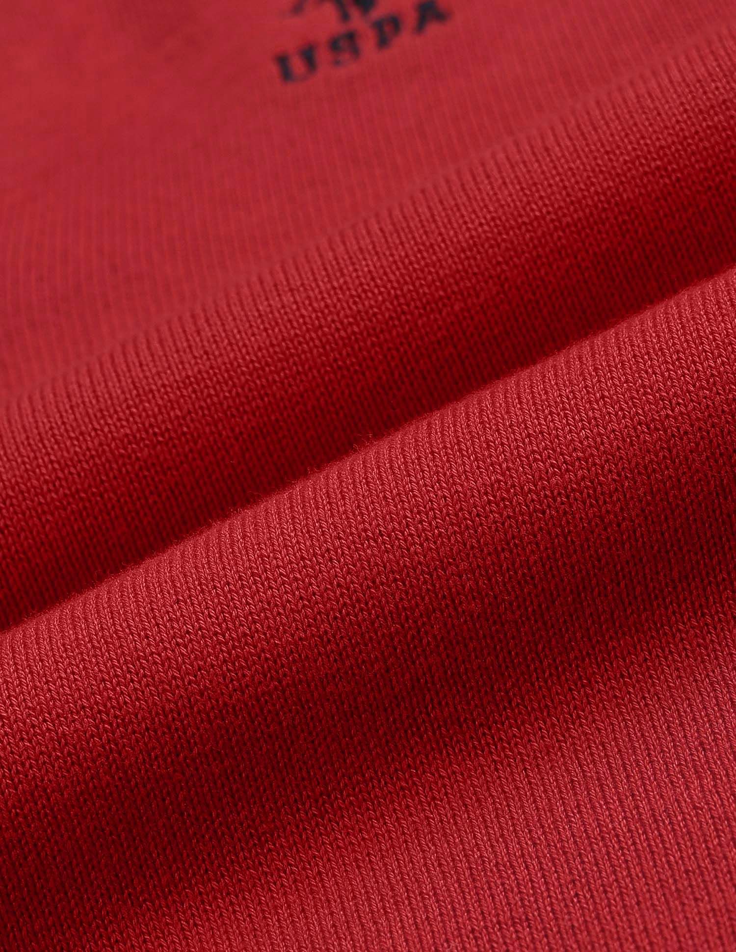 Relaxed Fit Solid Sweater Red - U.S. POLO ASSN. | Large