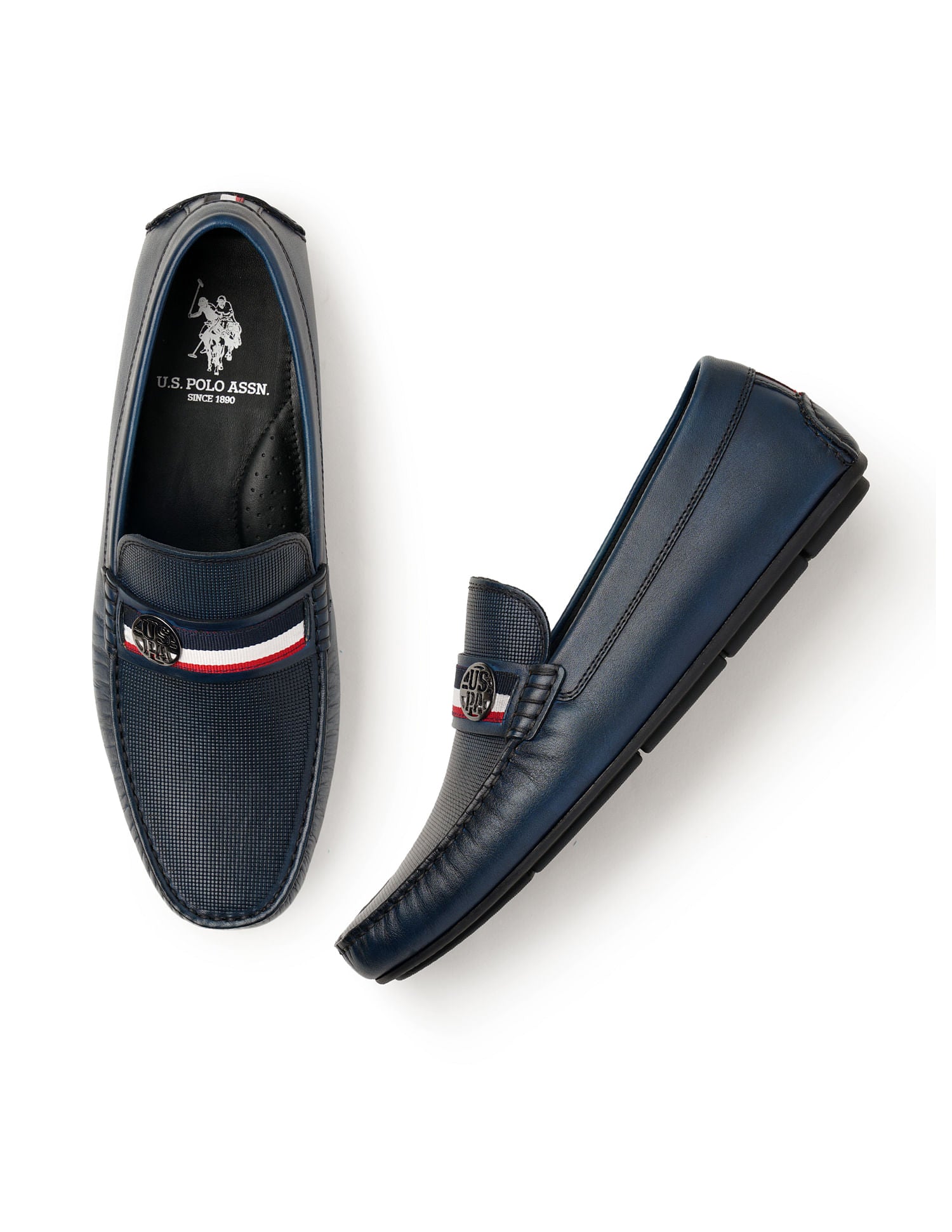 Men Solid Denly Loafers Navy - U.S. Polo Assn. India | Large