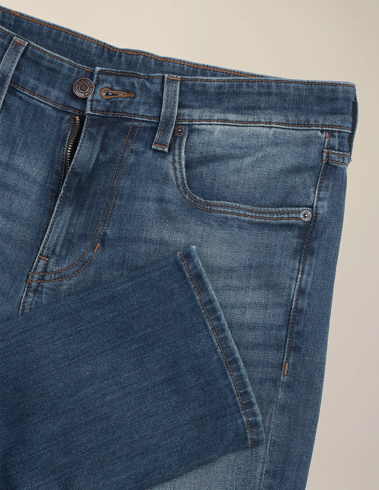 Regallo Skinny Fit Blue Jeans Dark Blue - U.S. Polo Assn. India | Large