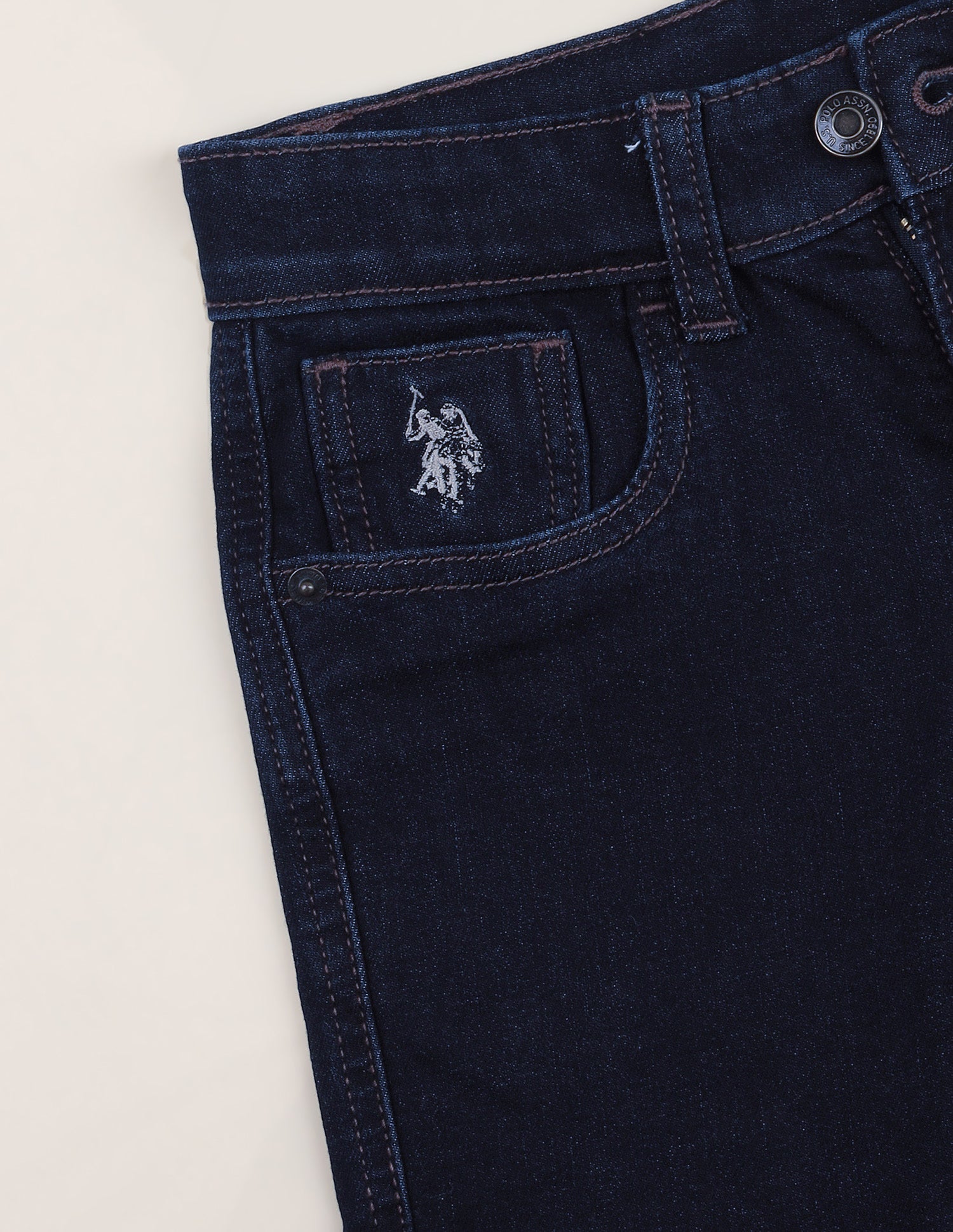 Relaxed Fit Blue Jeans Dark Blue - U.S. Polo Assn. India | Large