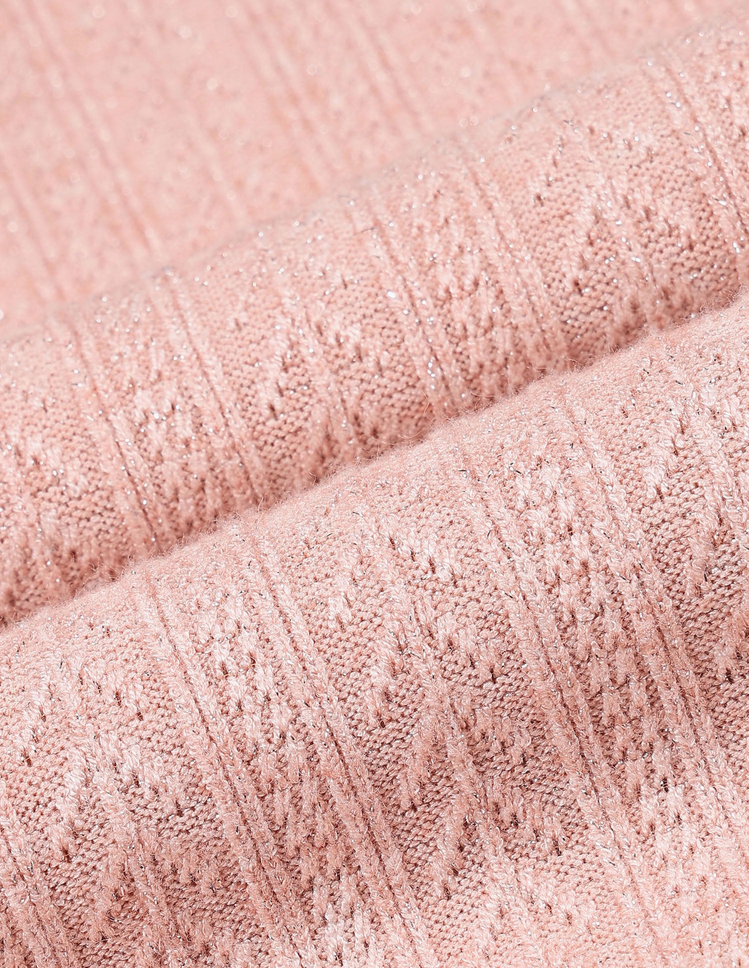 Patterned Knit Fitted Top Light Pink - U.S. Polo Assn. India | Large
