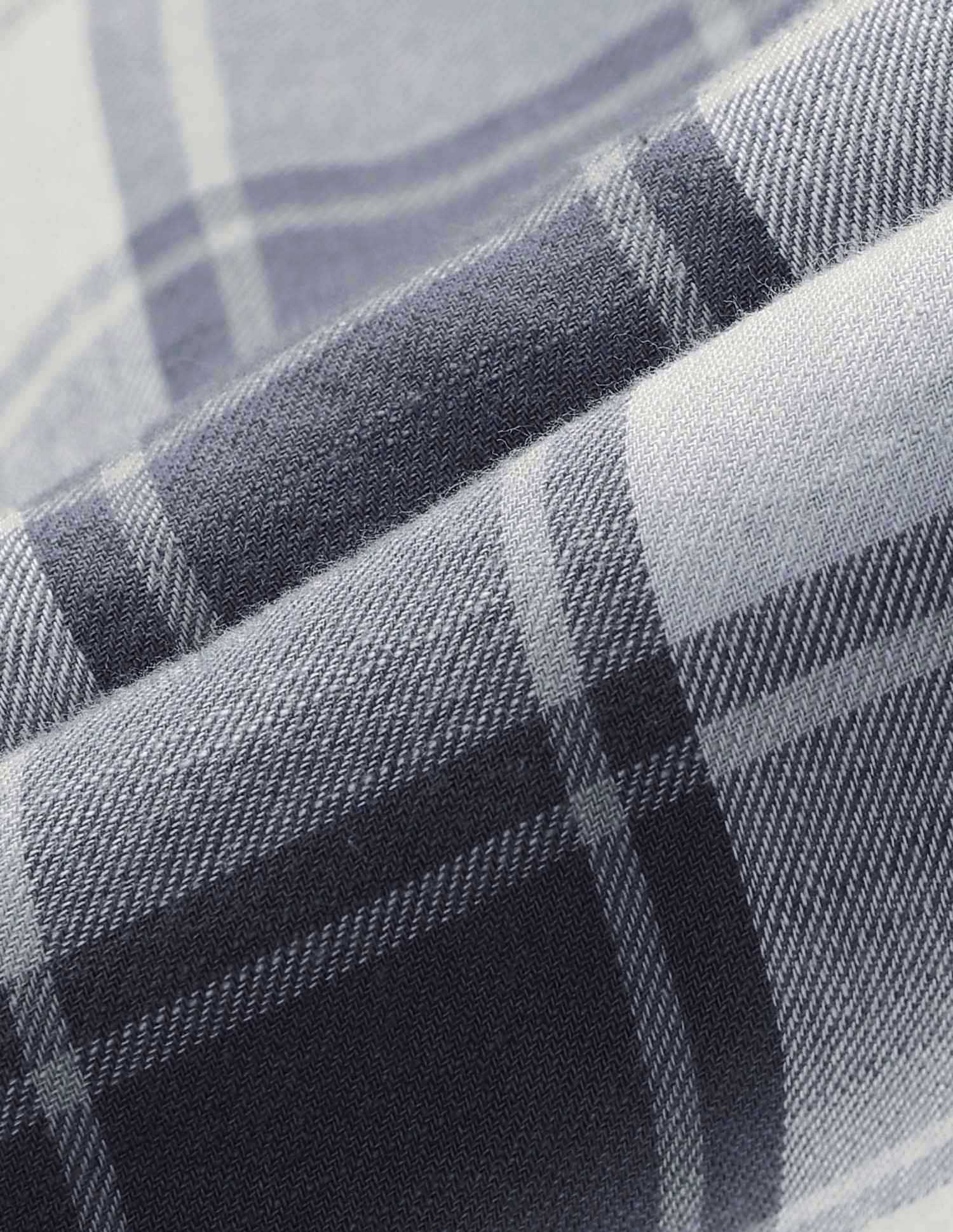Plaid Checked Twill Shirt Light Grey - U.S. Polo Assn. India | Large